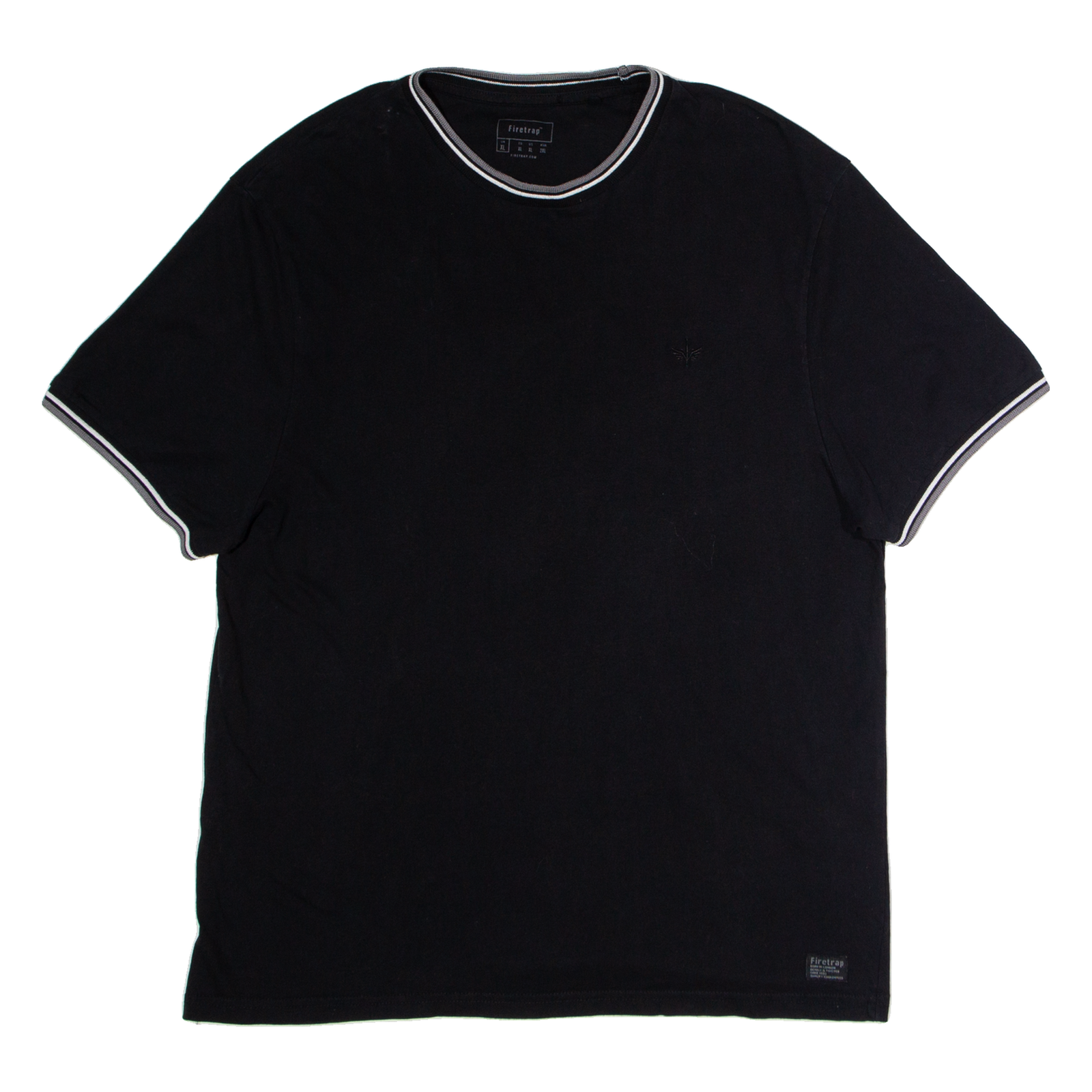FIRETRAP Mens T-Shirt Black Crew Neck XL Refurbished - N/A refurbished available on Cerqular