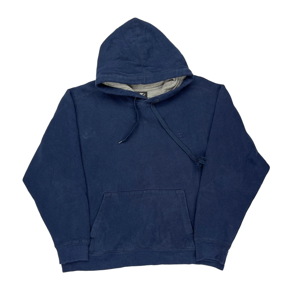 Starter Hoodie - Large Blue Cotton Refurbished - Thrifted (note: this is a term often used to describe second- refurbished available on Cerqular