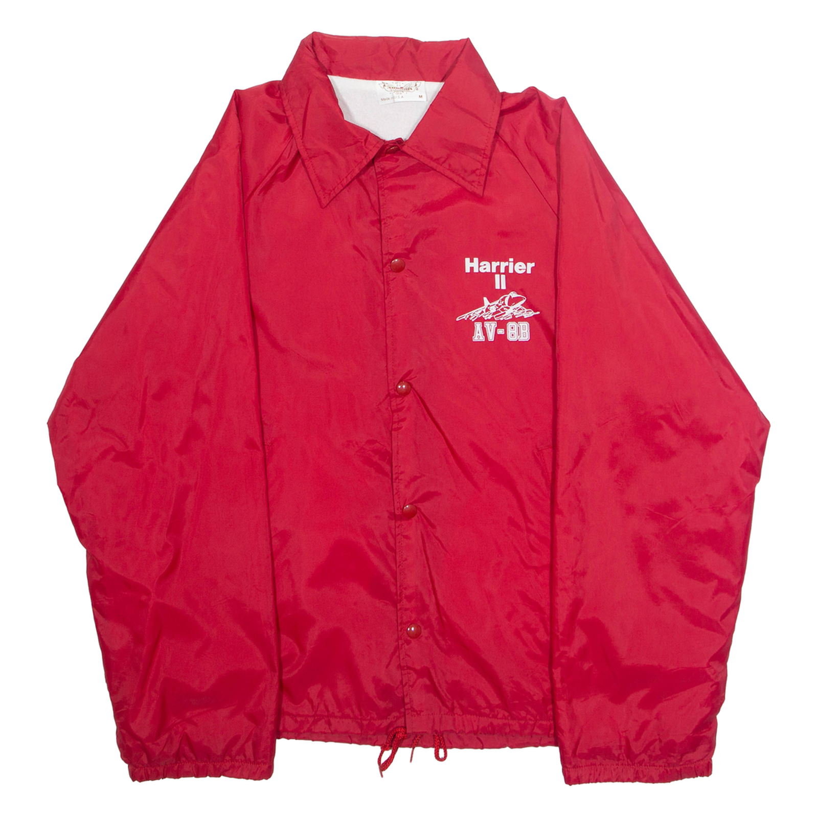 AUBURAM Mens Coach Jacket Red Nylon M Refurbished - N/A refurbished available on Cerqular