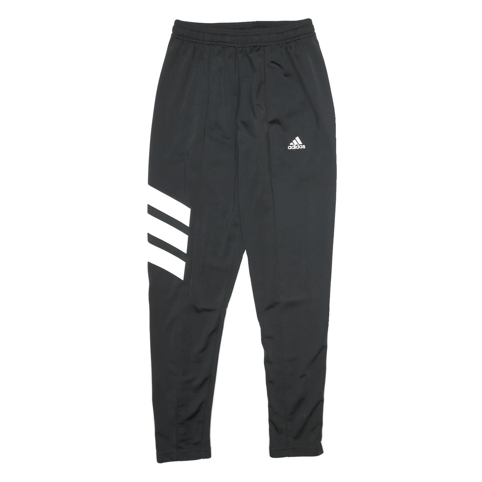 ADIDAS Mens Joggers Black White Slim Tapered S W26 L32 Sportswear Pants Refurbished - N/A refurbished available on Cerqular