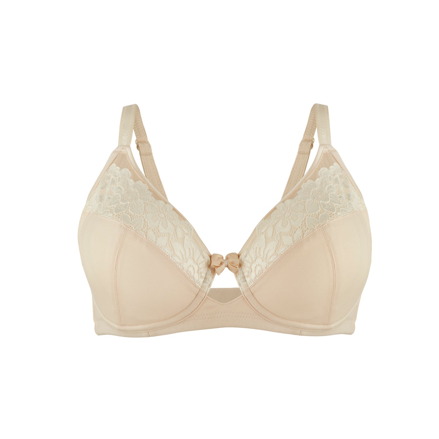 Buy Rosie - Silk & Organic Cotton Lace Full Cup Wireless Bra | Size: 30DD | Color: Blush Refurbished - $105.00 Rosie - Silk & Organic Cotton Lace Full Cup Wireless Bra | Size: 30DD | Color: Blush Refurbished - Julie May Lingerie refurbished available on Cerqular