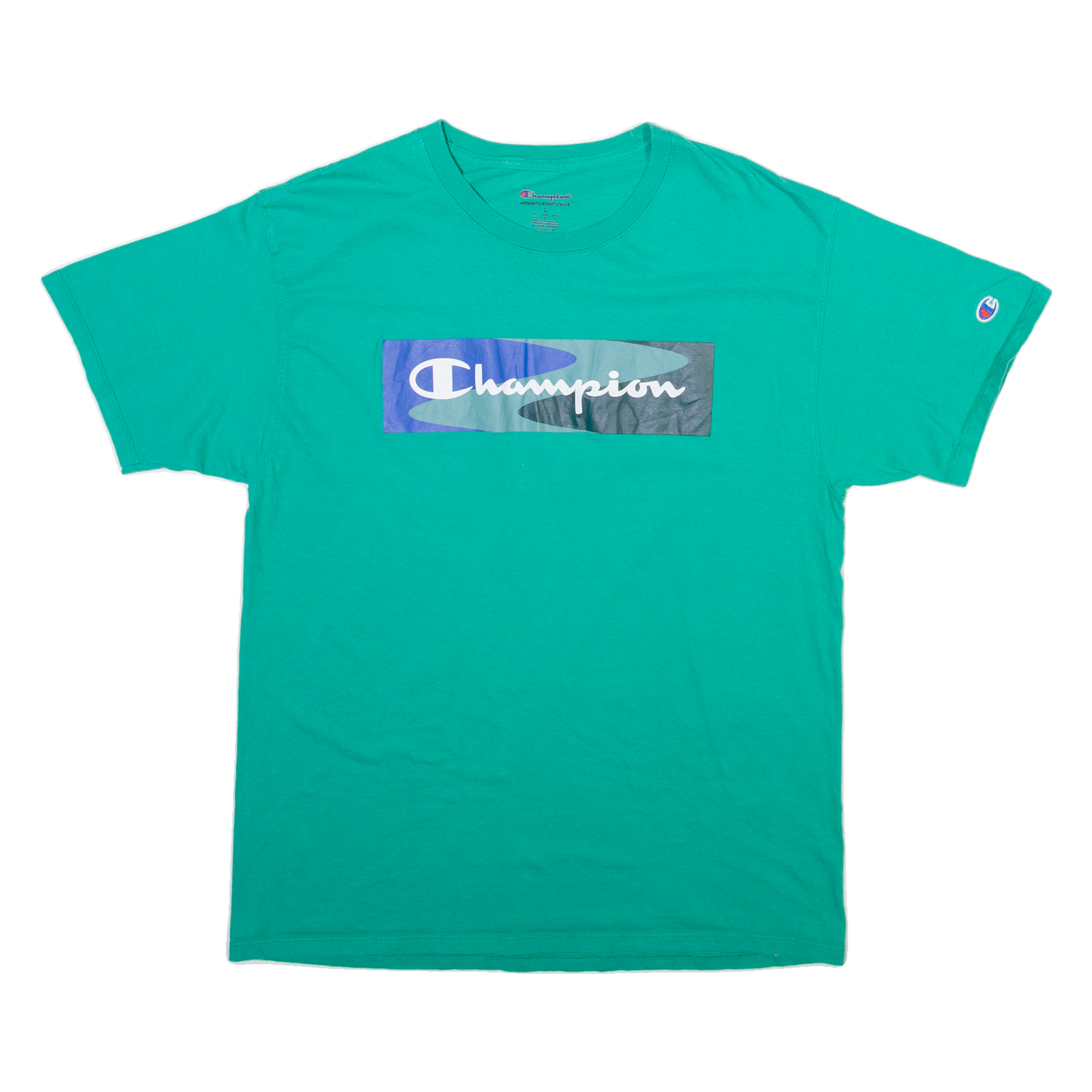CHAMPION Mens T-Shirt Green L Refurbished - N/A refurbished available on Cerqular
