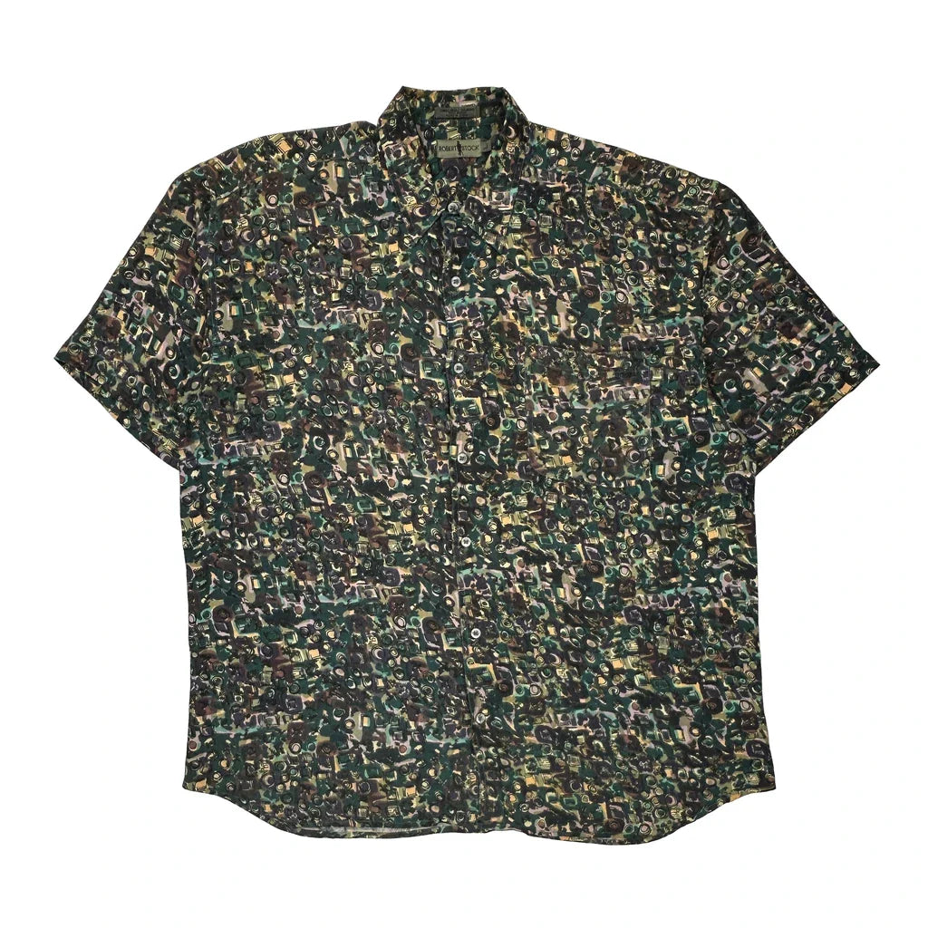 Robert Stock Hawaiian Shirt - Large Multicoloured Viscose Refurbished - Thrifted (note: this is a term often used to describe second- refurbished available on Cerqular