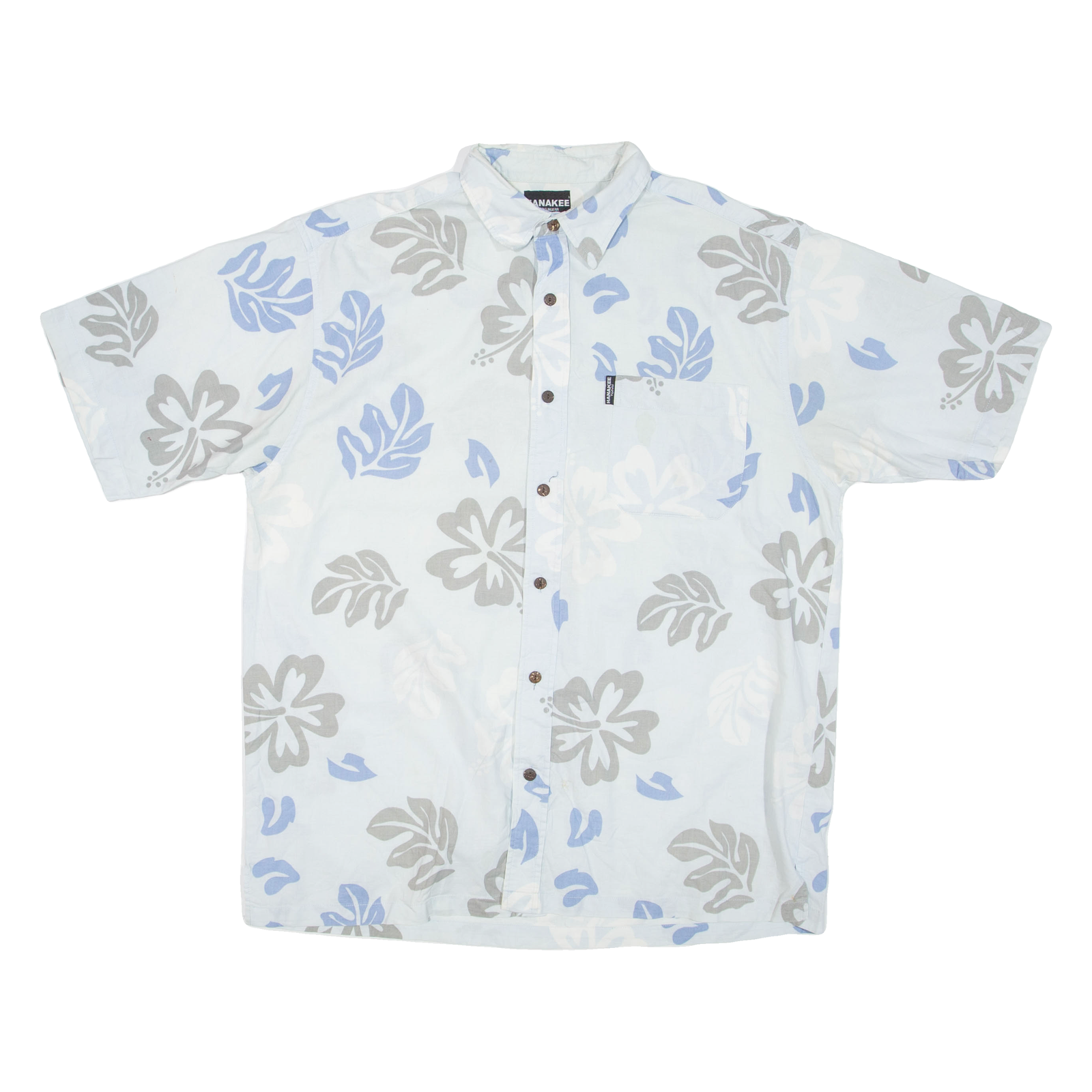 HANAKEE Mens Shirt Blue Floral XL Refurbished - N/A refurbished available on Cerqular