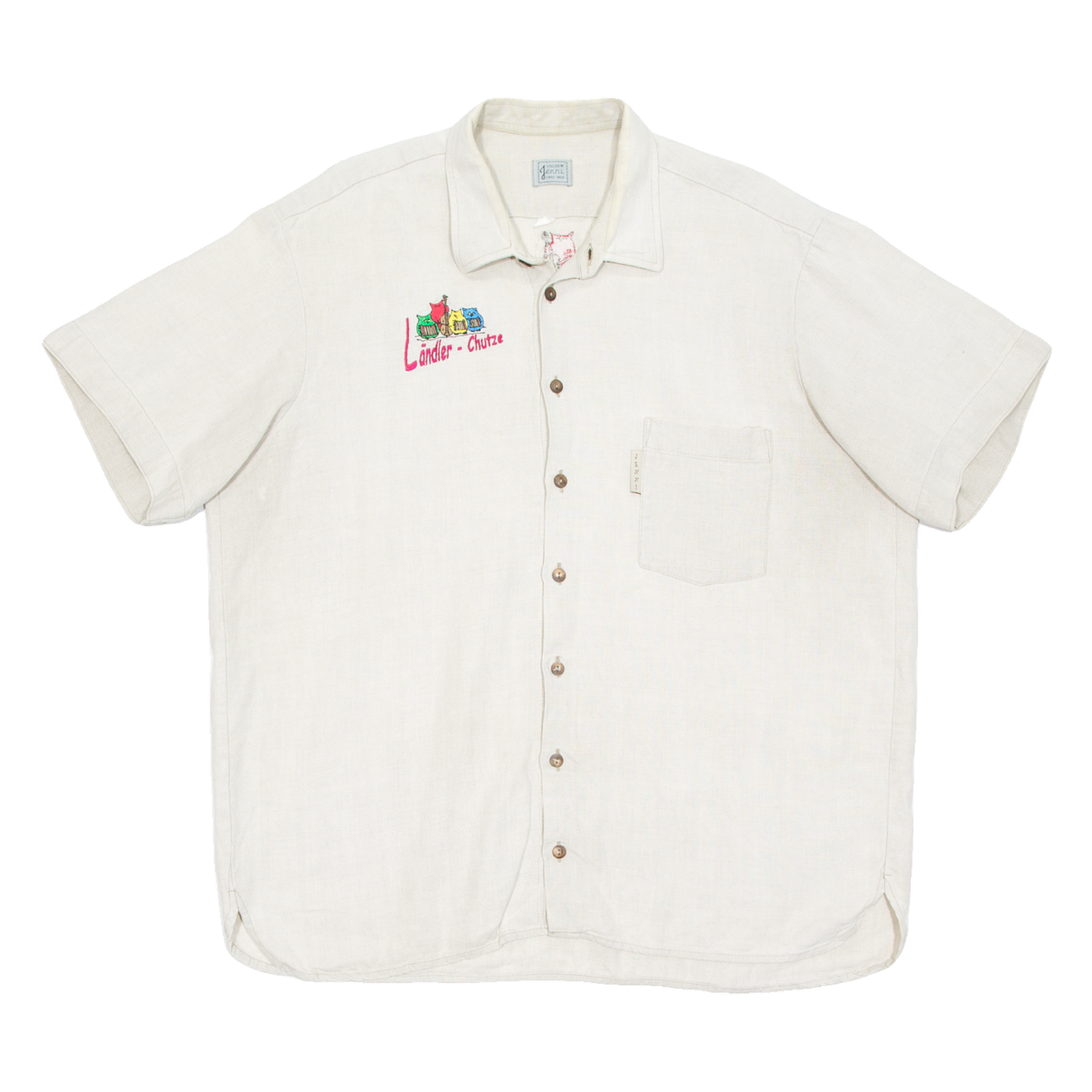 Mens Denim Shirt Beige XL Refurbished - N/A refurbished available on Cerqular