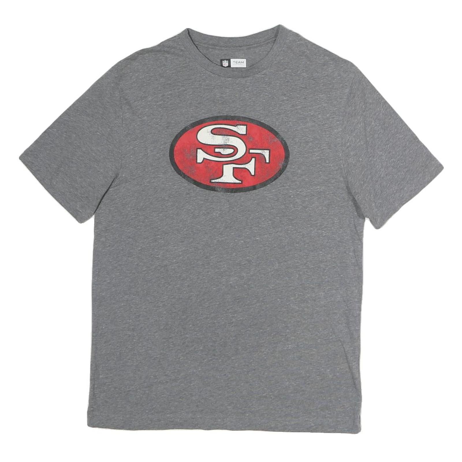 NFL Mens Grey San Francisco Football T-Shirt M Short Sleeve Crew Neck Refurbished - N/A refurbished available on Cerqular