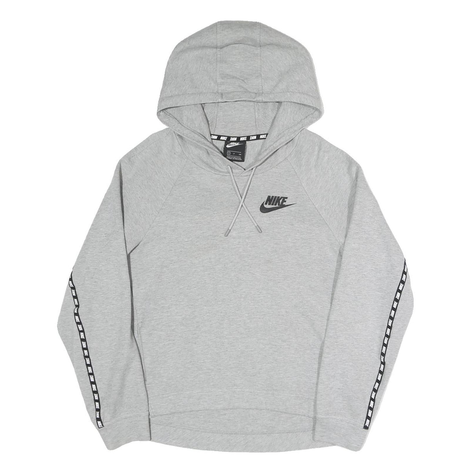 NIKE Womens Grey Hoodie S Cotton Blend Casual Sports Sweatshirt Refurbished - N/A refurbished available on Cerqular
