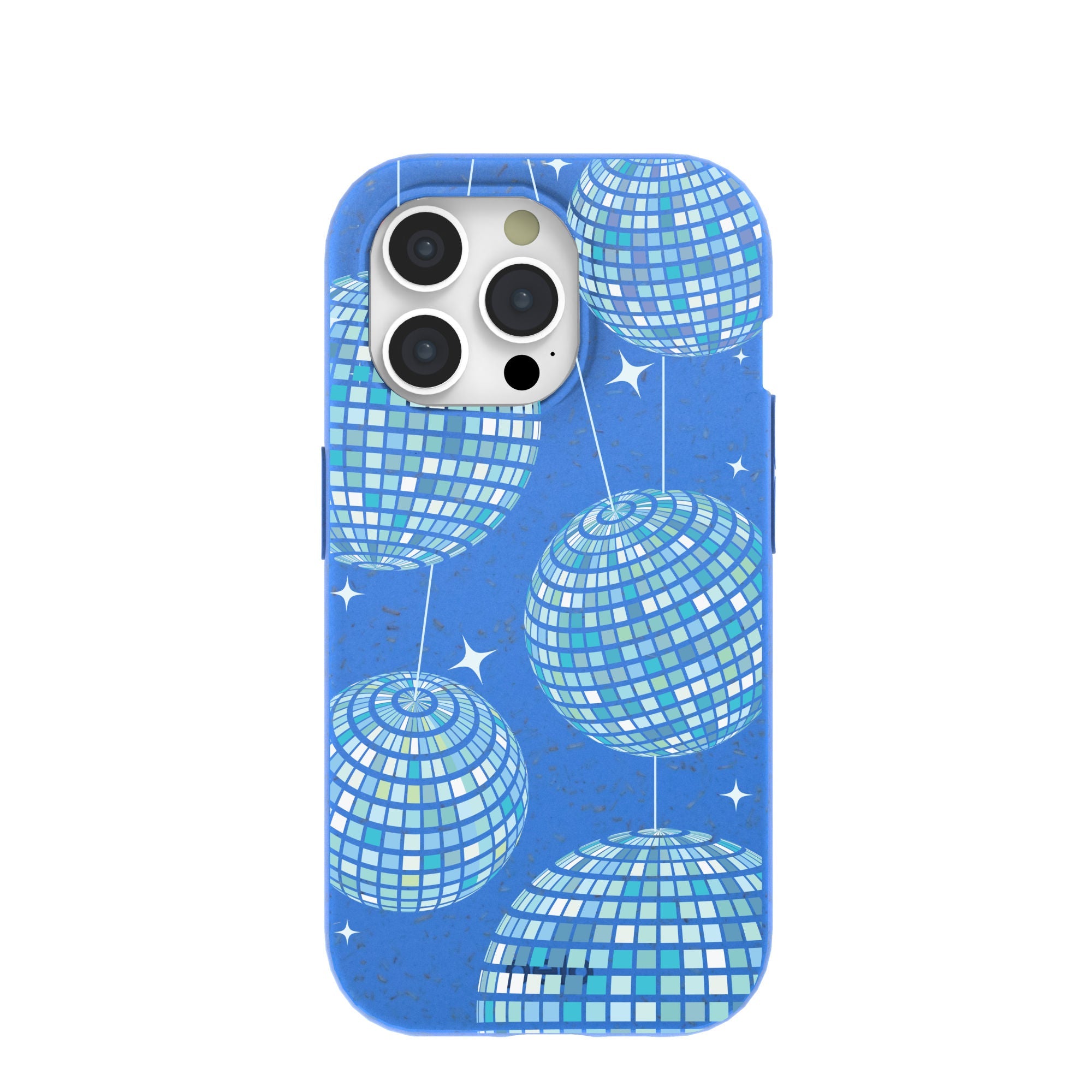 Electric Blue Blue Groove iPhone 15 Pro Case Refurbished - Pela Case refurbished available on Cerqular