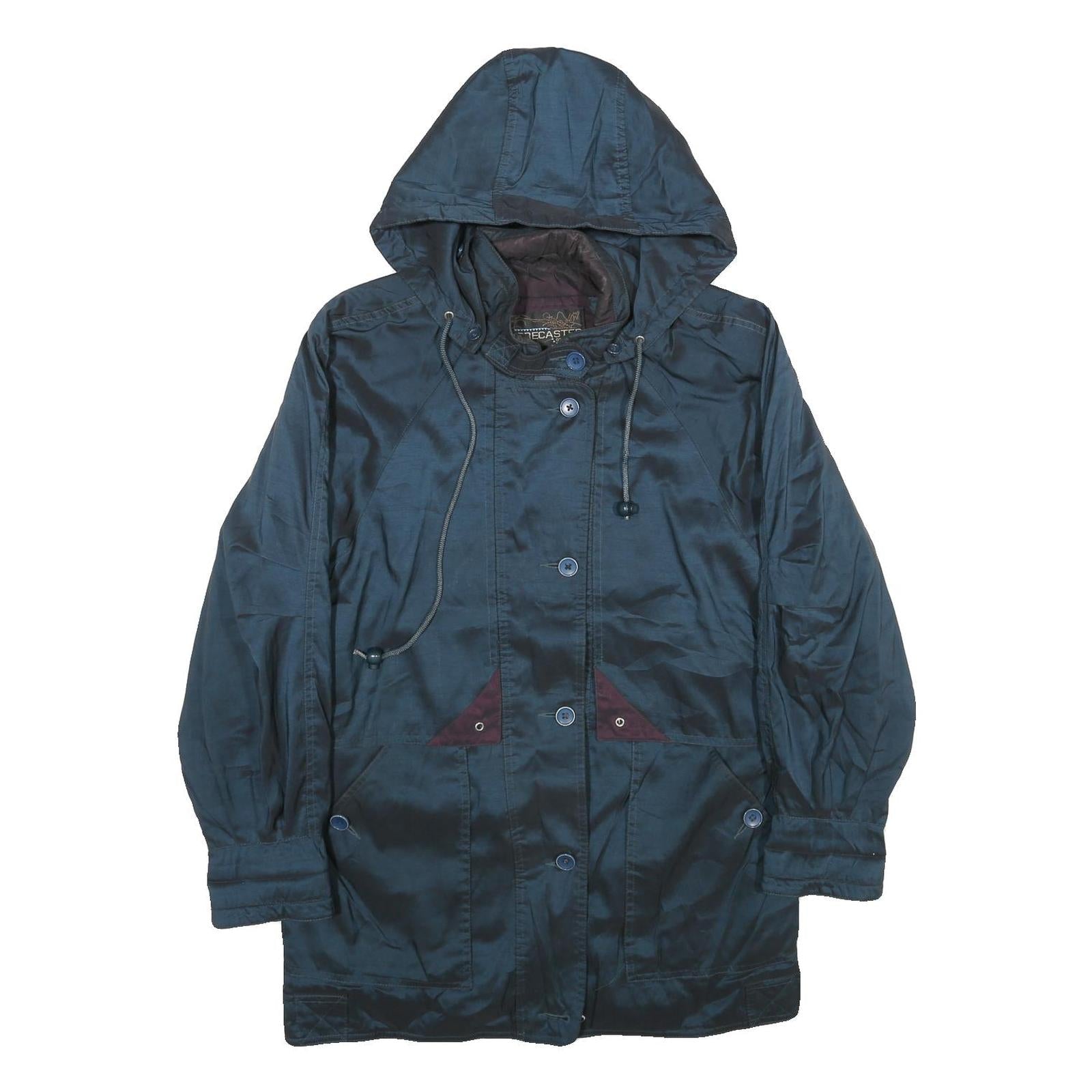 FORECASTER Womens Blue Hooded Zip Jacket XS Polyamide Blend Outdoor Casual Refurbished - N/A refurbished available on Cerqular