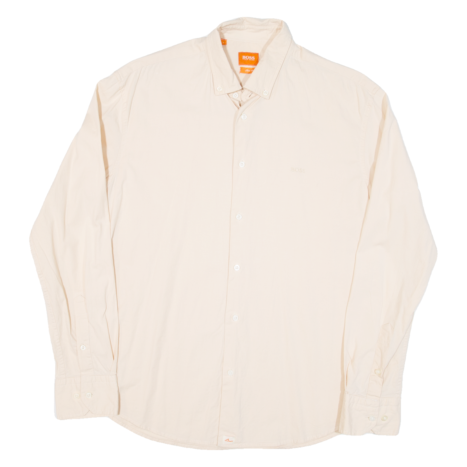 Buy BOSS Slim Fit Mens Plain Shirt Beige Long Sleeve L Refurbished - $28.59 BOSS Slim Fit Mens Plain Shirt Beige Long Sleeve L Refurbished - N/A refurbished available on Cerqular