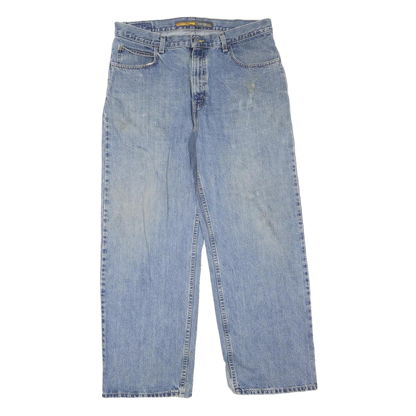 LEVI'S Mens Jeans Blue Regular Straight Denim Medium W34 L30 Classic Zip Closure Refurbished - N/A refurbished available on Cerqular