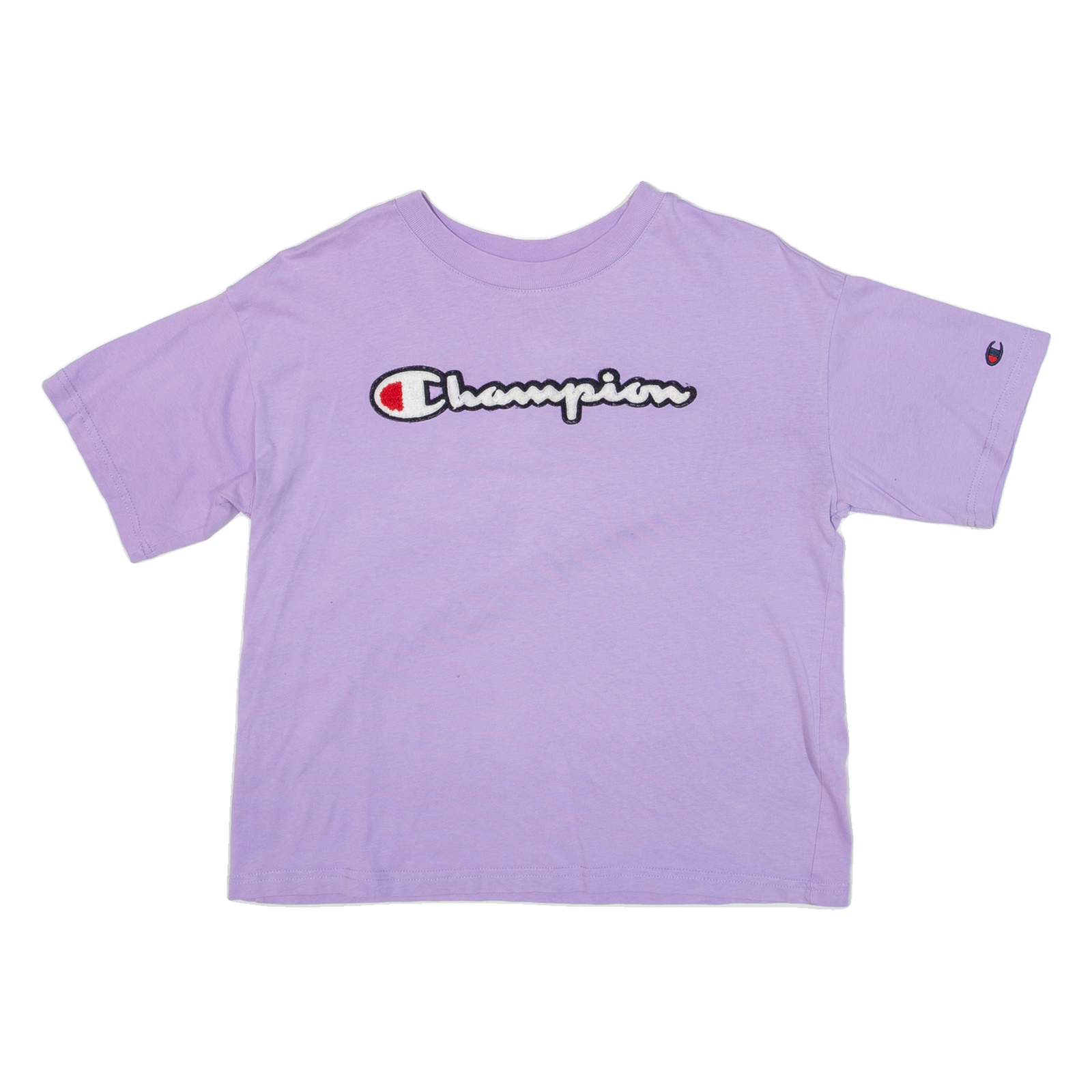 CHAMPION Cropped Womens T-Shirt Purple S Refurbished - N/A refurbished available on Cerqular