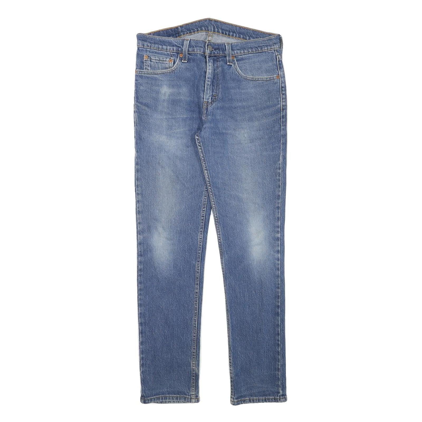 LEVI'S Mens Slim Blue Denim Jeans Zip W31 L30 Classic Fit Regular Refurbished - N/A refurbished available on Cerqular