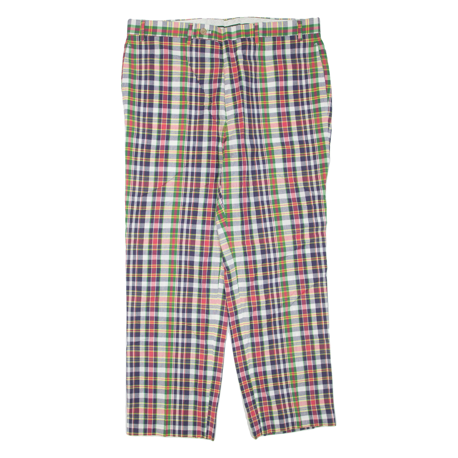 LAUREN RALPH LAUREN Check Womens Trousers Green Regular Tapered W36 L30 Refurbished - N/A refurbished available on Cerqular