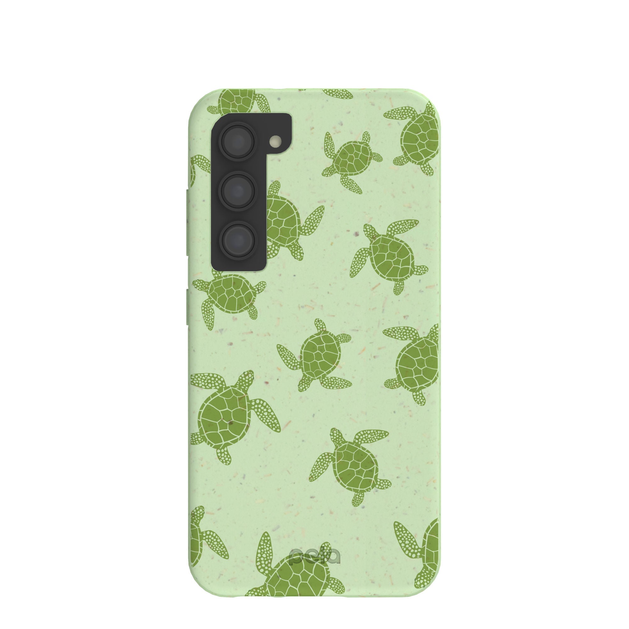 Sage Green Tiny Turtles Samsung Galaxy S23 Case Refurbished - Pela Case refurbished available on Cerqular