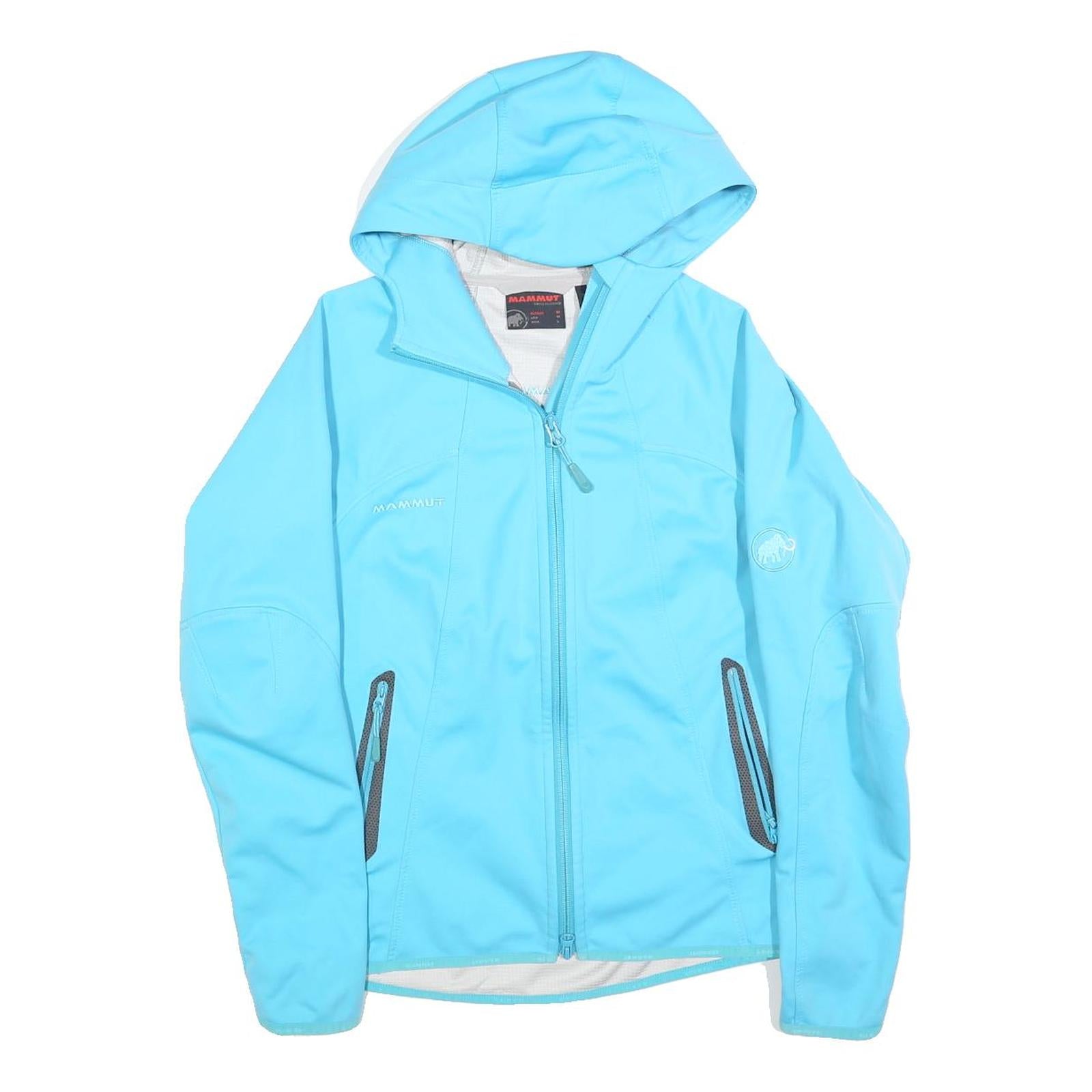 MAMMUT Womens Blue Hooded Zip Jacket M Polyester Blend Outdoor Activewear Refurbished - N/A refurbished available on Cerqular