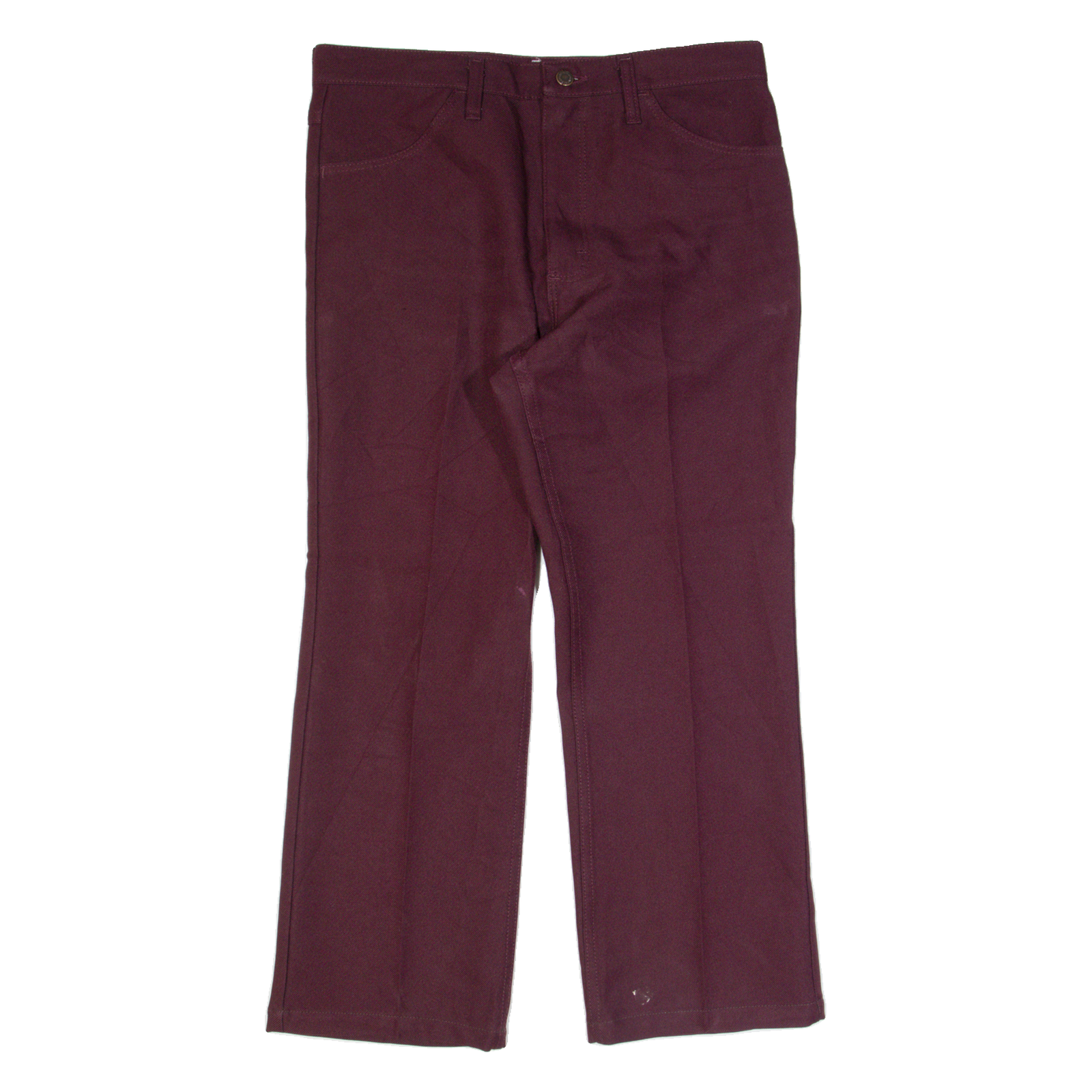 WRANGLER Workwear Mens Trousers Maroon Regular Straight W34 L26 Refurbished - N/A refurbished available on Cerqular