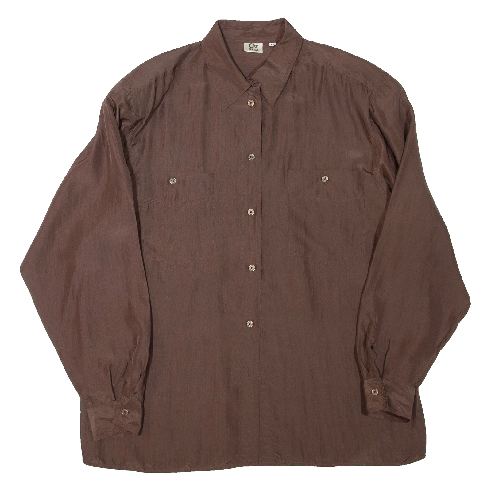 CV Womens Shirt Brown Collared Long Sleeve XL Refurbished - N/A refurbished available on Cerqular