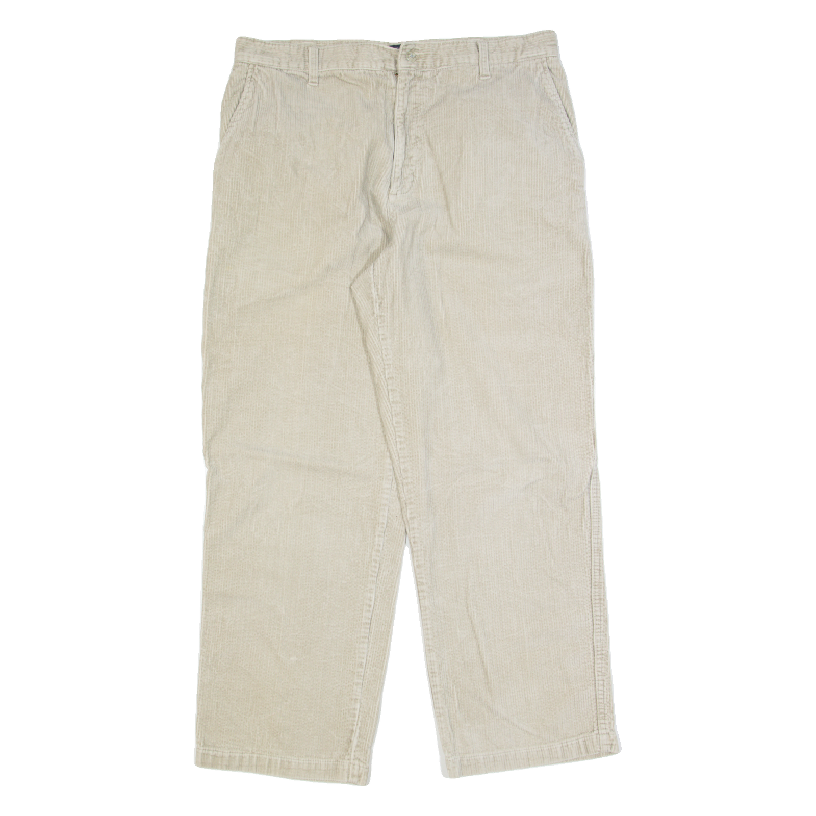 CHEROKEE Chino Mens Corduroy Trousers Beige Regular Straight 90s W36 L23 Refurbished - N/A refurbished available on Cerqular