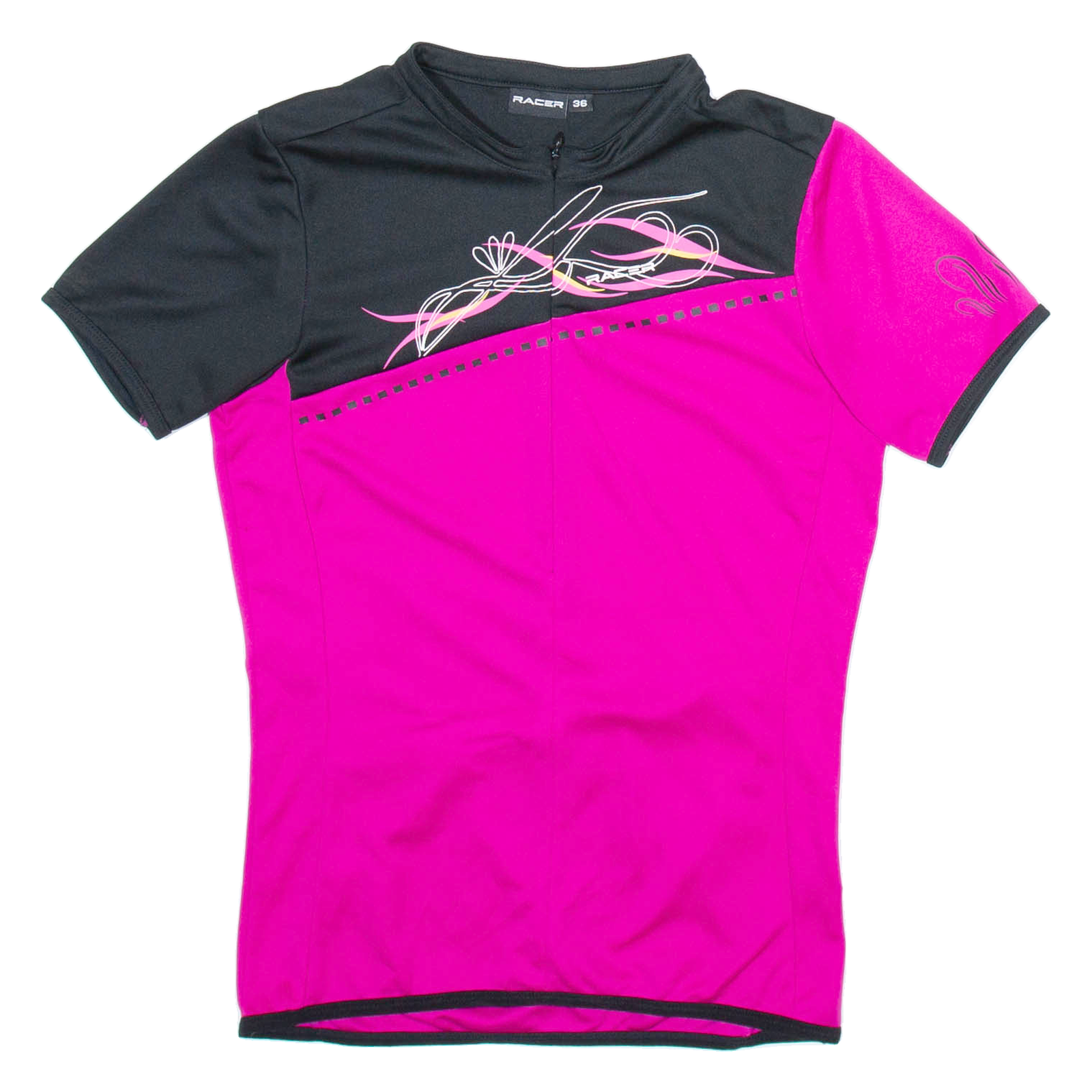 RACER Cycling Womens Jersey Pink 1/2 Zip M Refurbished - N/A refurbished available on Cerqular