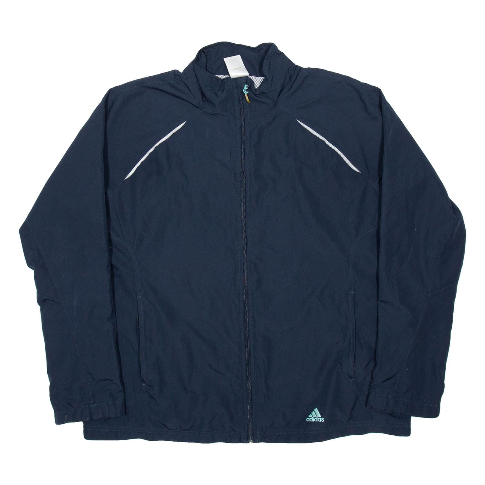 ADIDAS Womens Track Jacket Blue UK 22 Refurbished - N/A refurbished available on Cerqular