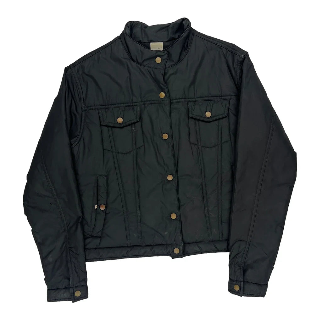 Nike Jacket - XL Black Polyester Refurbished - Thrifted (note: this is a term often used to describe second- refurbished available on Cerqular