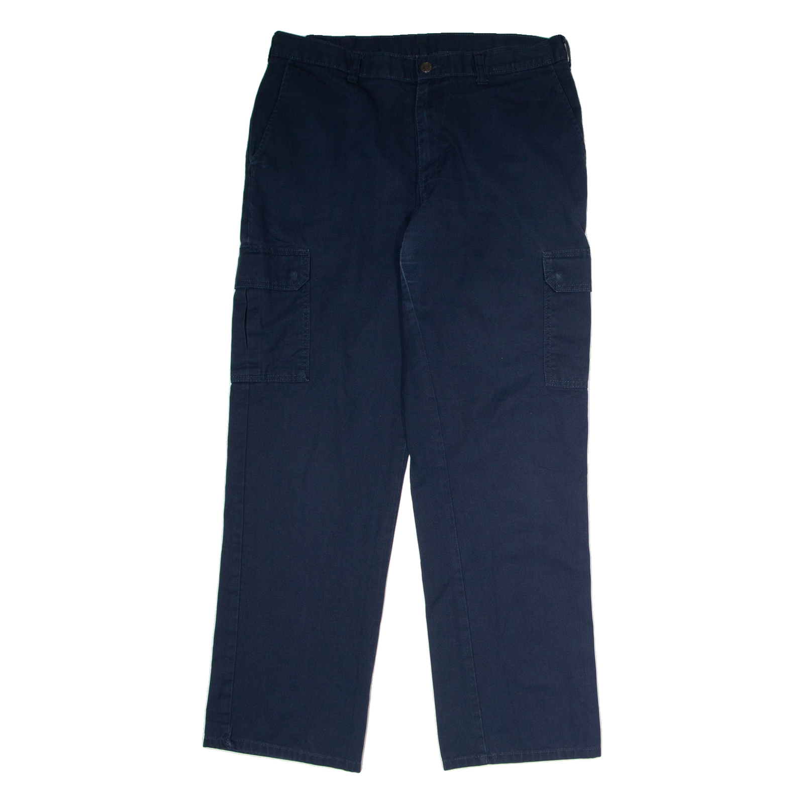 DICKIES Workwear Cargo Mens Trousers Blue Regular Straight W34 L32 Refurbished - N/A refurbished available on Cerqular