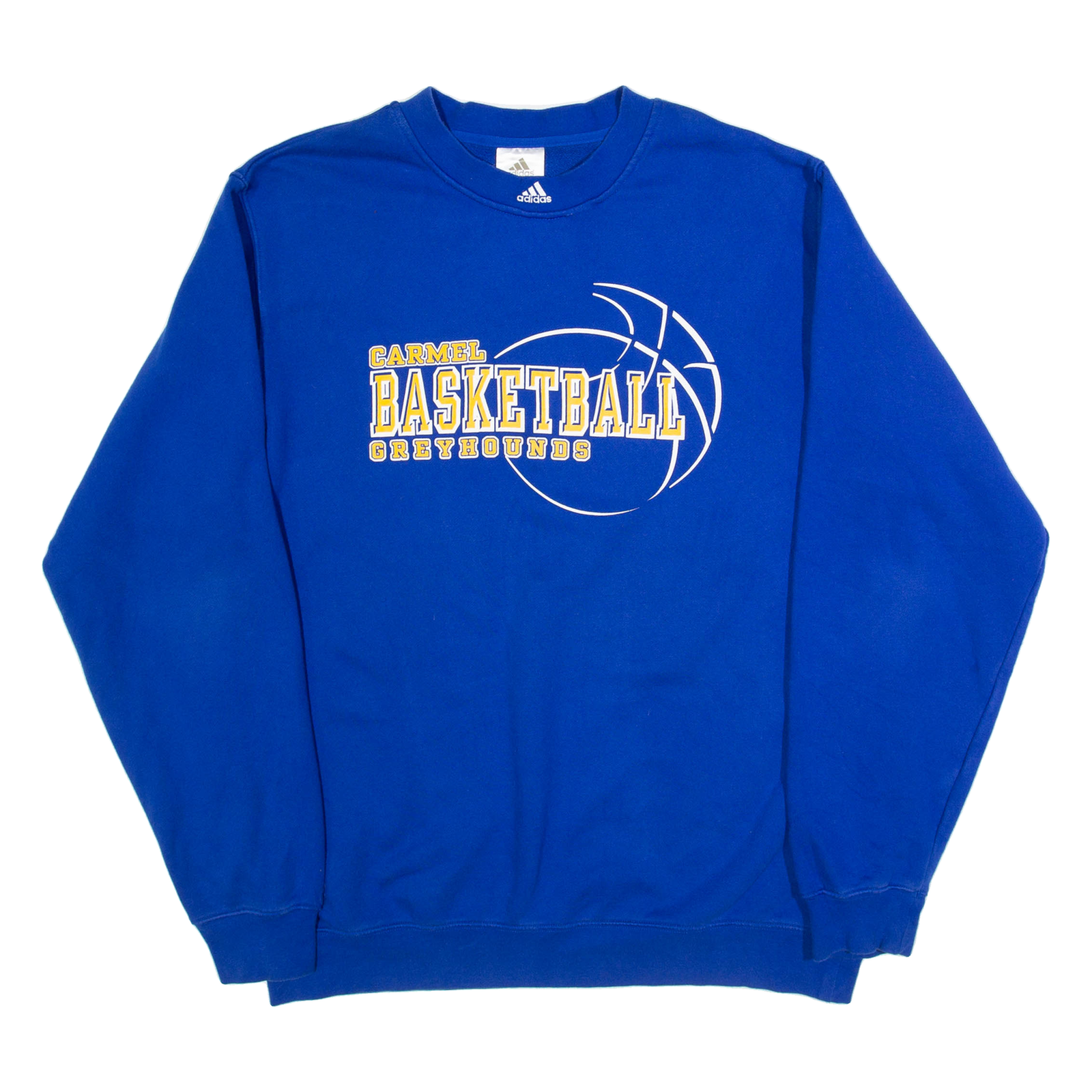 ADIDAS Carmel Basketball Greyhounds Mens Sweatshirt Blue USA L Refurbished - N/A refurbished available on Cerqular