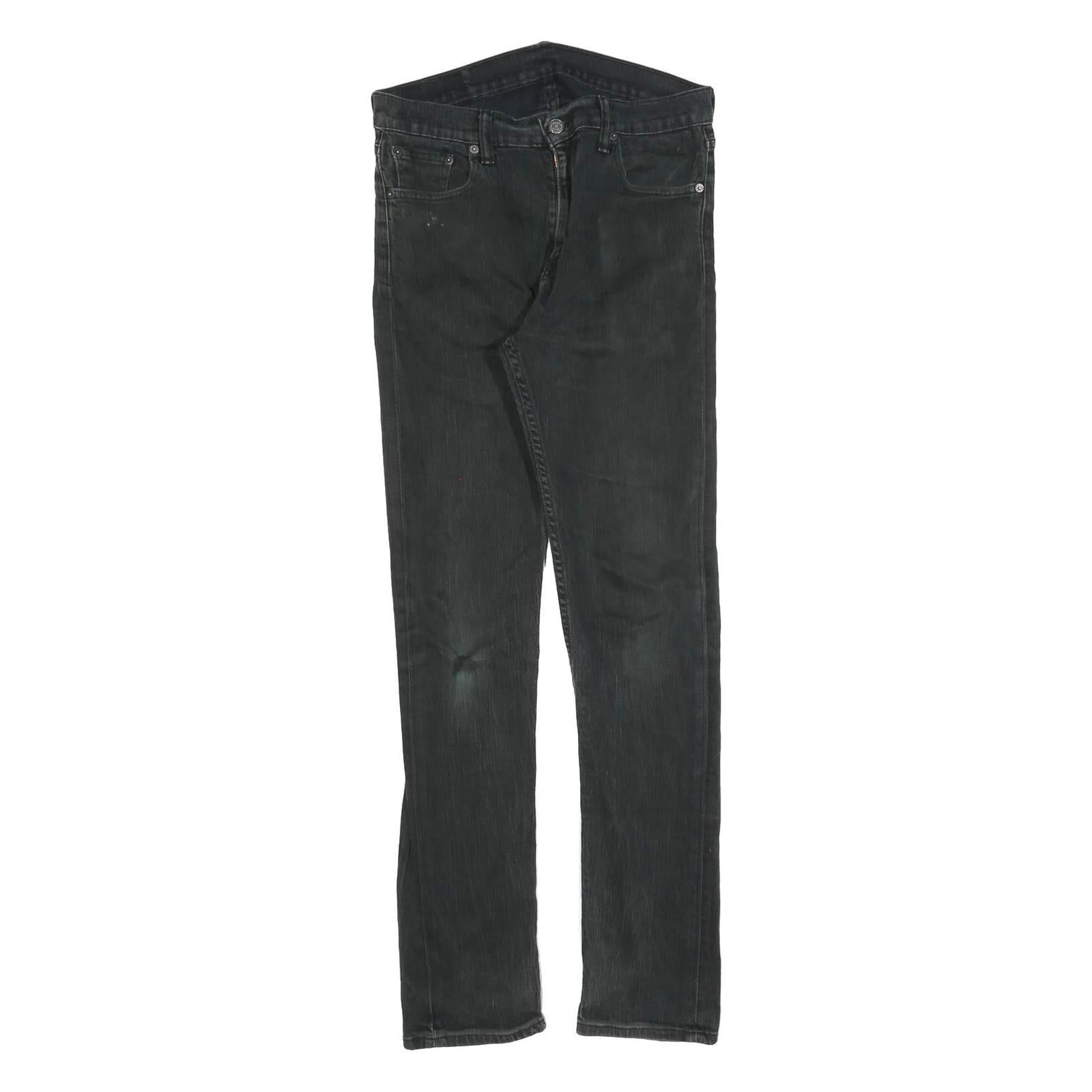 LEVI'S Mens Jeans Black Slim Skinny Denim W30 L32 Zip Cotton Blend Straight Refurbished - N/A refurbished available on Cerqular