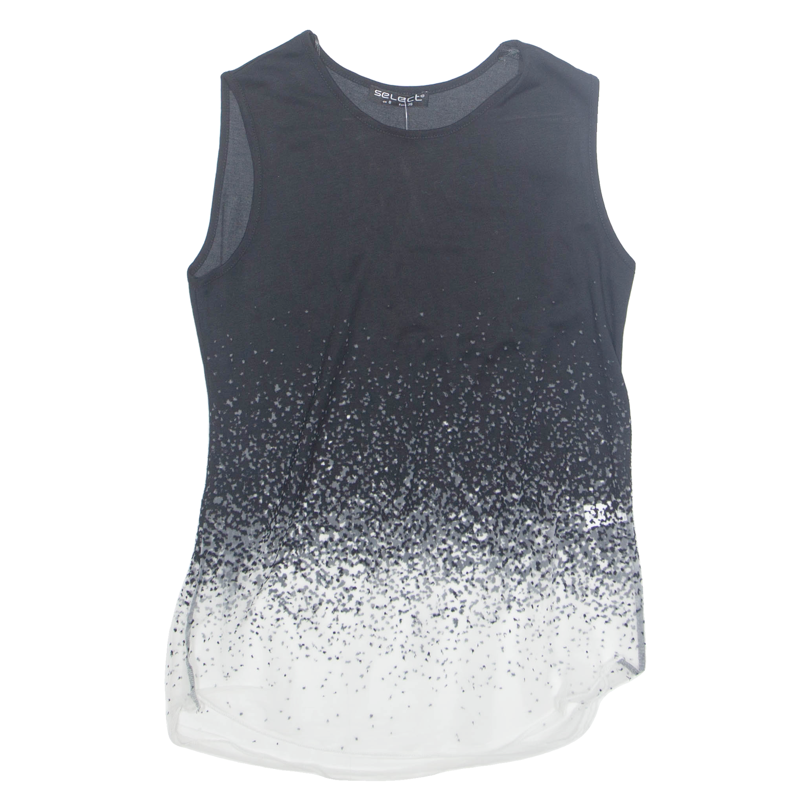 SELECT Womens Printed Top Black Sleeveless Polka Dot S Refurbished - N/A refurbished available on Cerqular