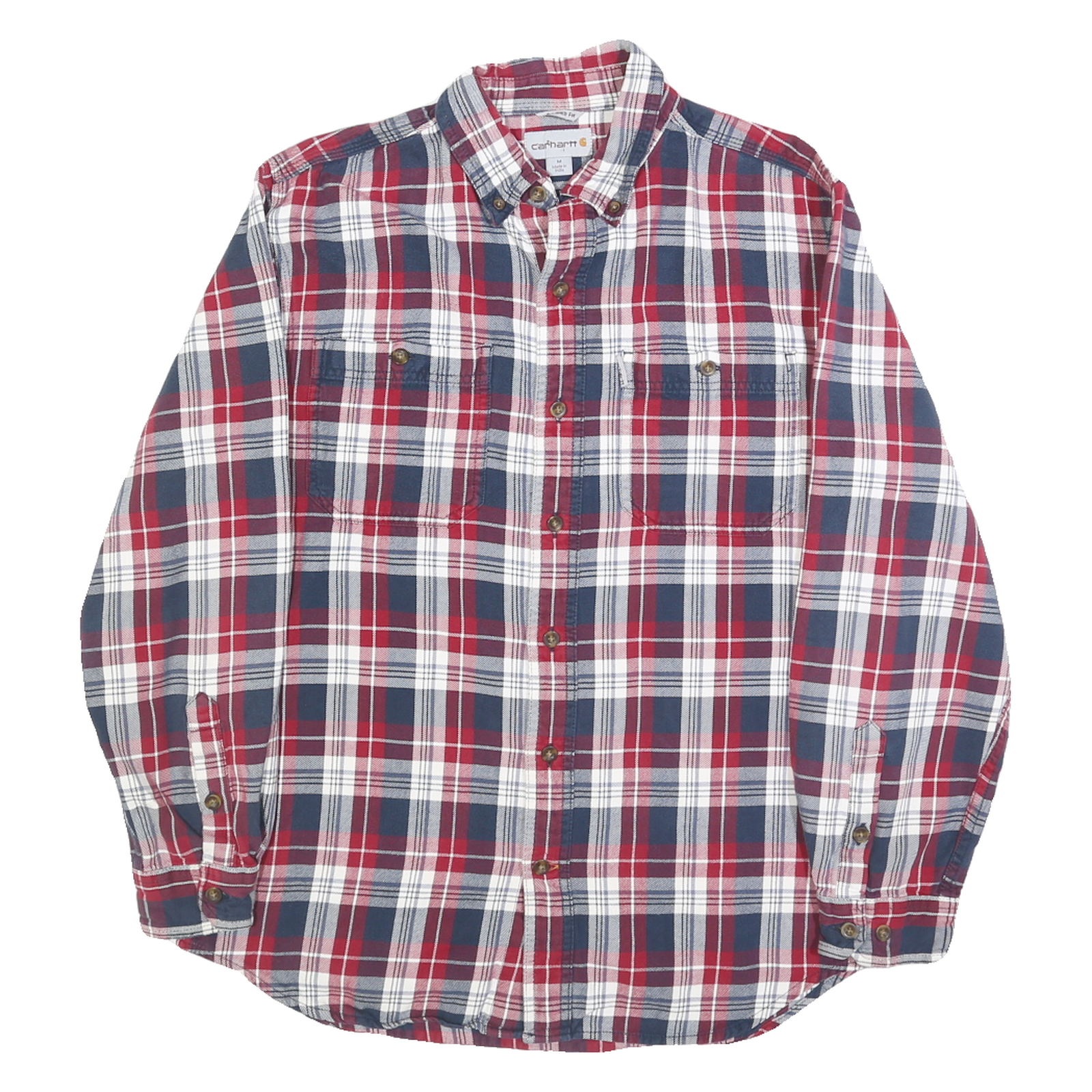 Buy CARHARTT Mens Red & Blue Check Shirt M Button-Down Collar Long Sleeve Casual Refurbished - $42.89 CARHARTT Mens Red & Blue Check Shirt M Button-Down Collar Long Sleeve Casual Refurbished - N/A refurbished available on Cerqular
