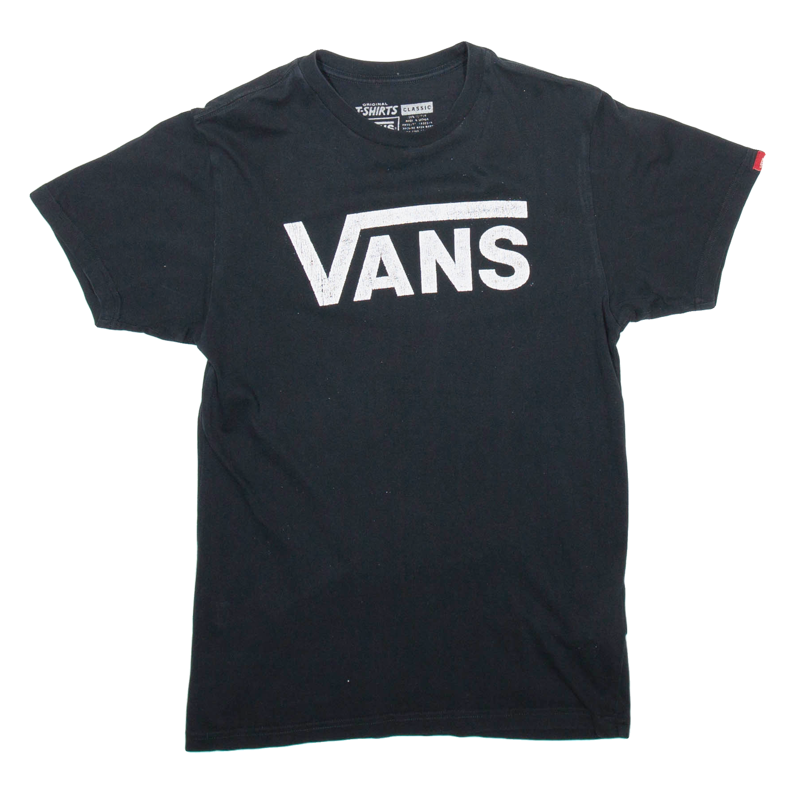 VANS Mens T-Shirt Black S Refurbished - N/A refurbished available on Cerqular
