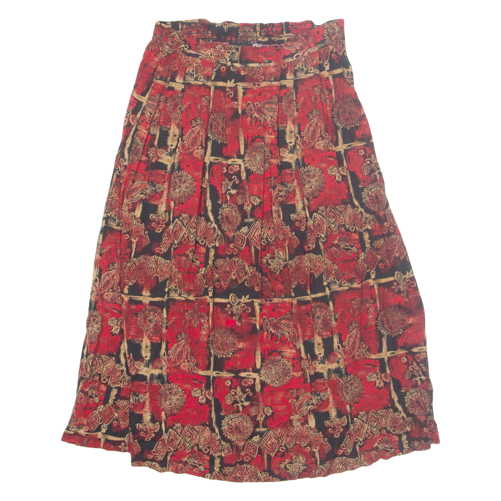 SAG HARBOR Womens A-Line Skirt Red Midi M Refurbished - N/A refurbished available on Cerqular