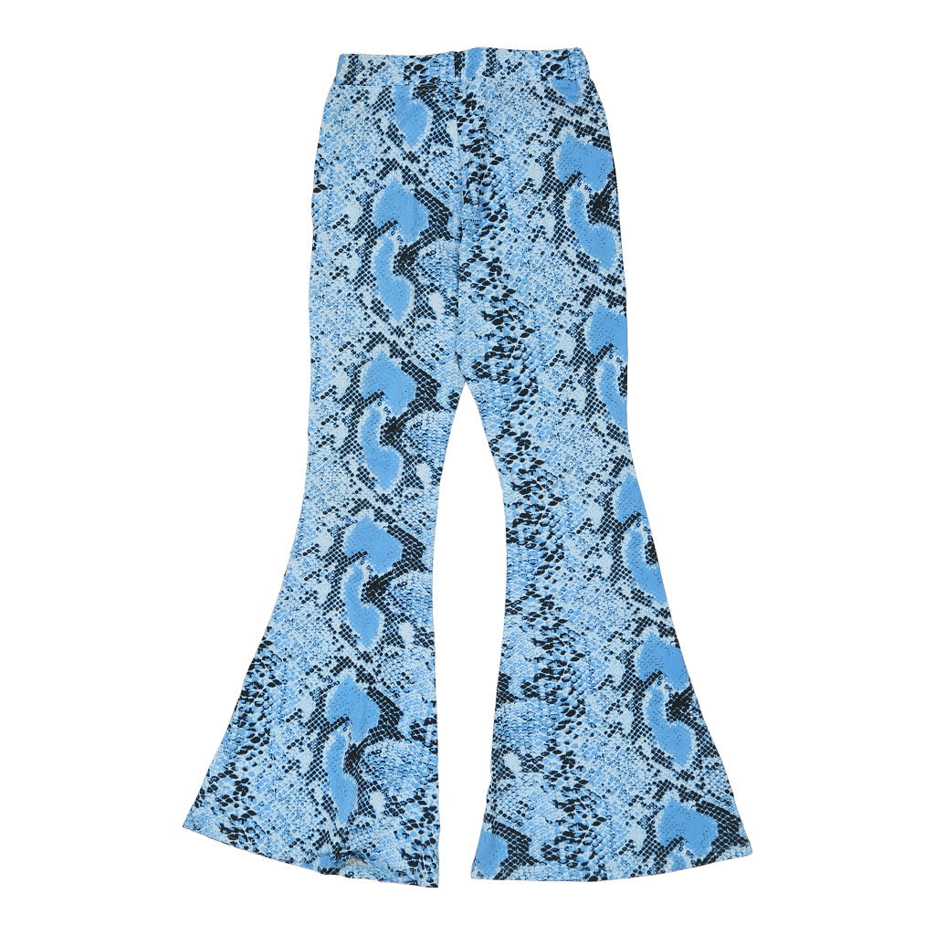 Lovery Animal print Trousers - Medium Blue Polyester Blend Refurbished - Thrifted (note: this is a term often used to describe second- refurbished available on Cerqular