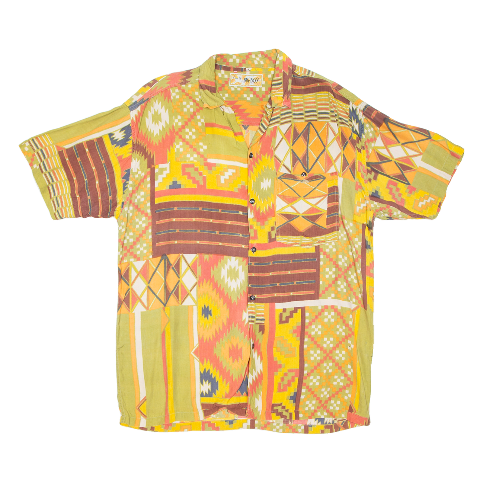 Buy Mens Shirt Green Crazy Pattern M Refurbished - $18.19 Mens Shirt Green Crazy Pattern M Refurbished - N/A refurbished available on Cerqular