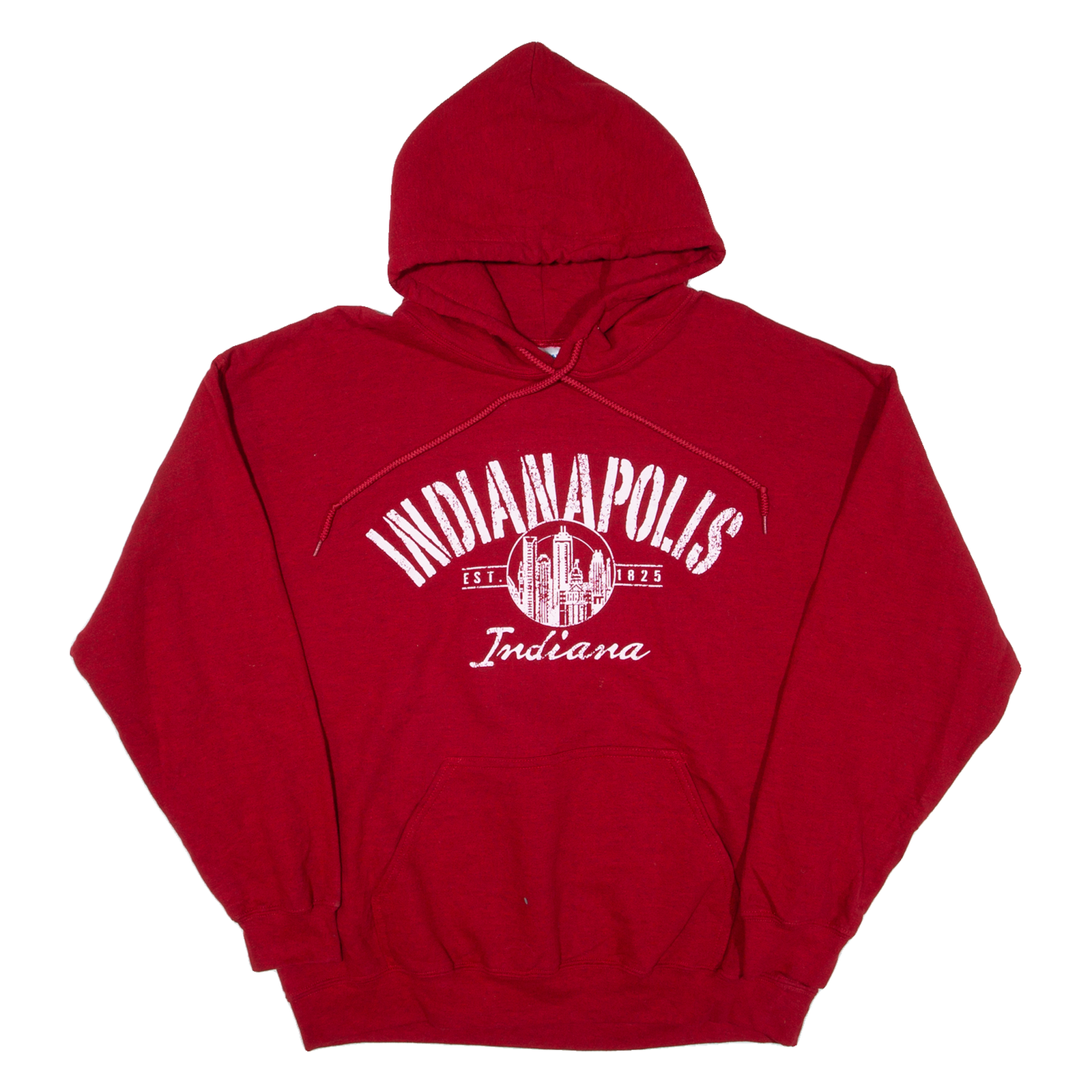 GILDAN Indianapolis Mens Red Hoodie USA L Refurbished - N/A refurbished available on Cerqular