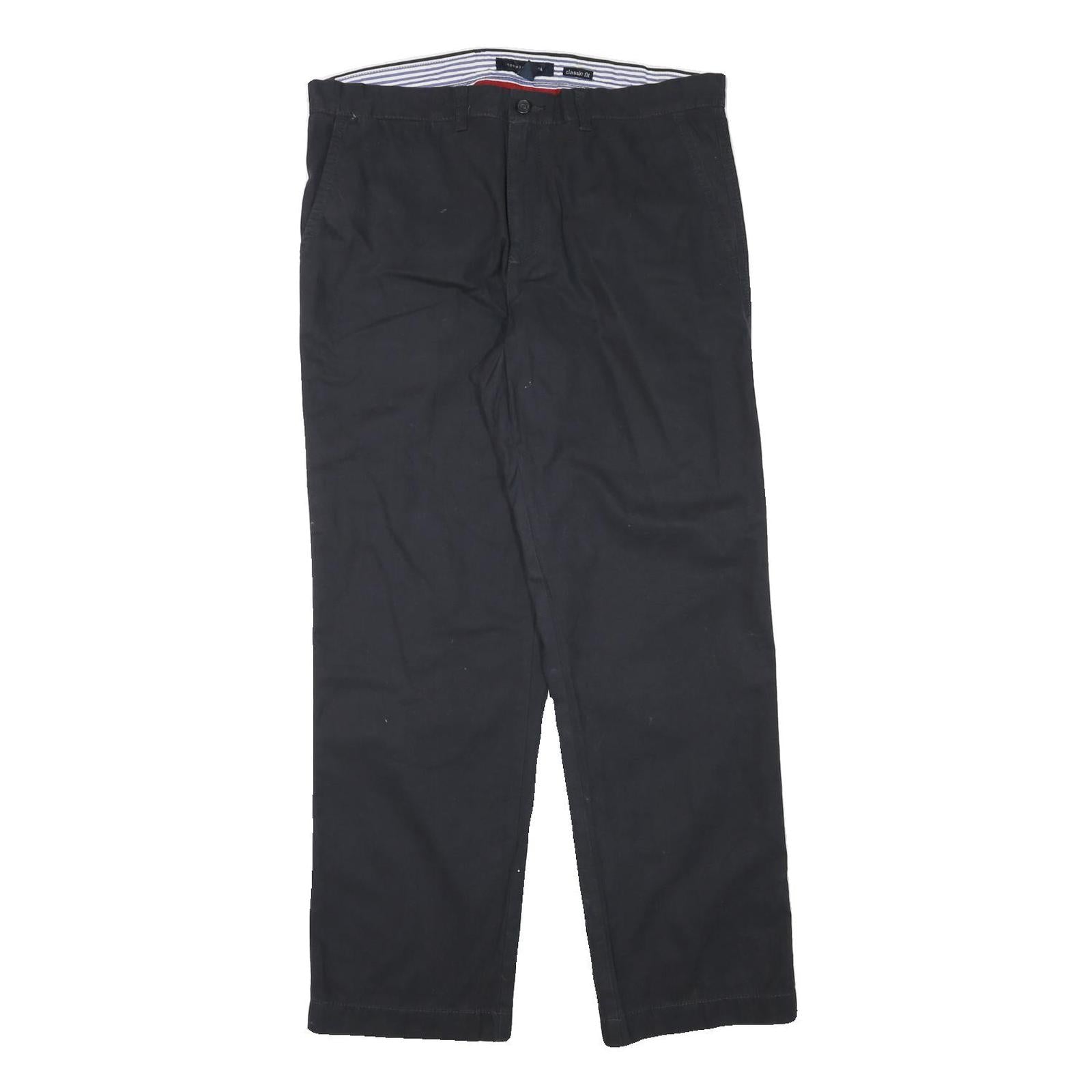 Buy TOMMY HILFIGER Mens Cotton Blend Black Regular Fit Straight Leg Trousers W36 L32 Refurbished - $36.39 TOMMY HILFIGER Mens Cotton Blend Black Regular Fit Straight Leg Trousers W36 L32 Refurbished - N/A refurbished available on Cerqular