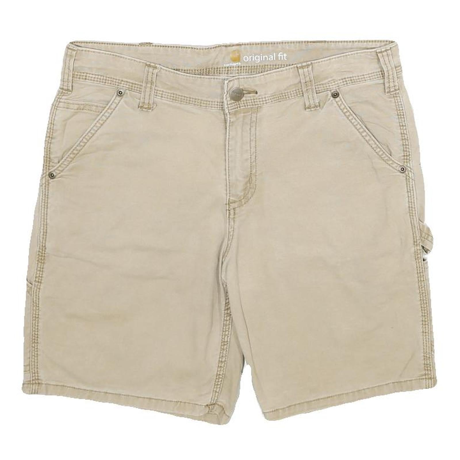 CARHARTT Womens Shorts Beige Casual Plain UK 10 W32 Original Fit Cotton Blend Refurbished - N/A refurbished available on Cerqular
