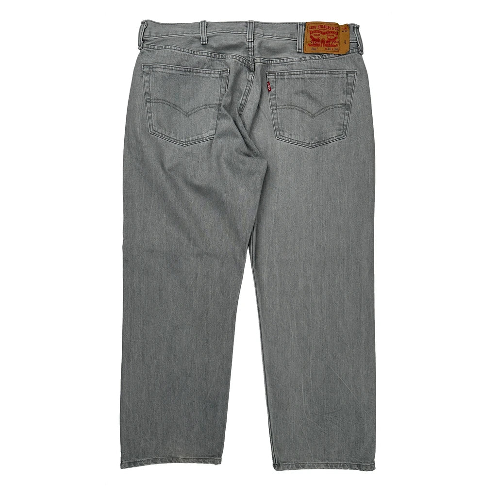 Buy 501 Levis Jeans - 40W 34L Grey Cotton Refurbished - $46.89 501 Levis Jeans - 40W 34L Grey Cotton Refurbished - Thrifted (note: this is a term often used to describe second- refurbished available on Cerqular