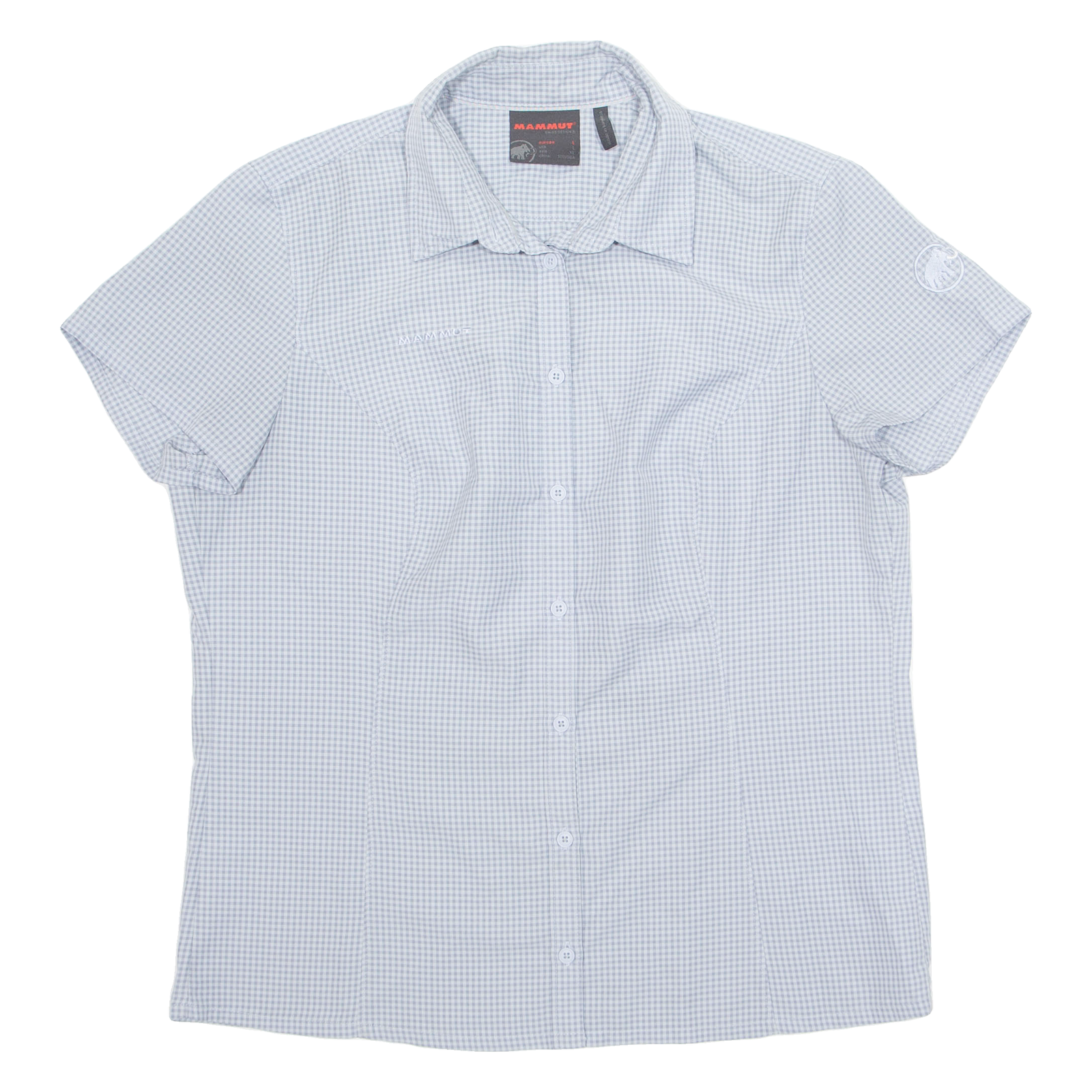 MAMMUT Womens Shirt Blue Check L Refurbished - N/A refurbished available on Cerqular