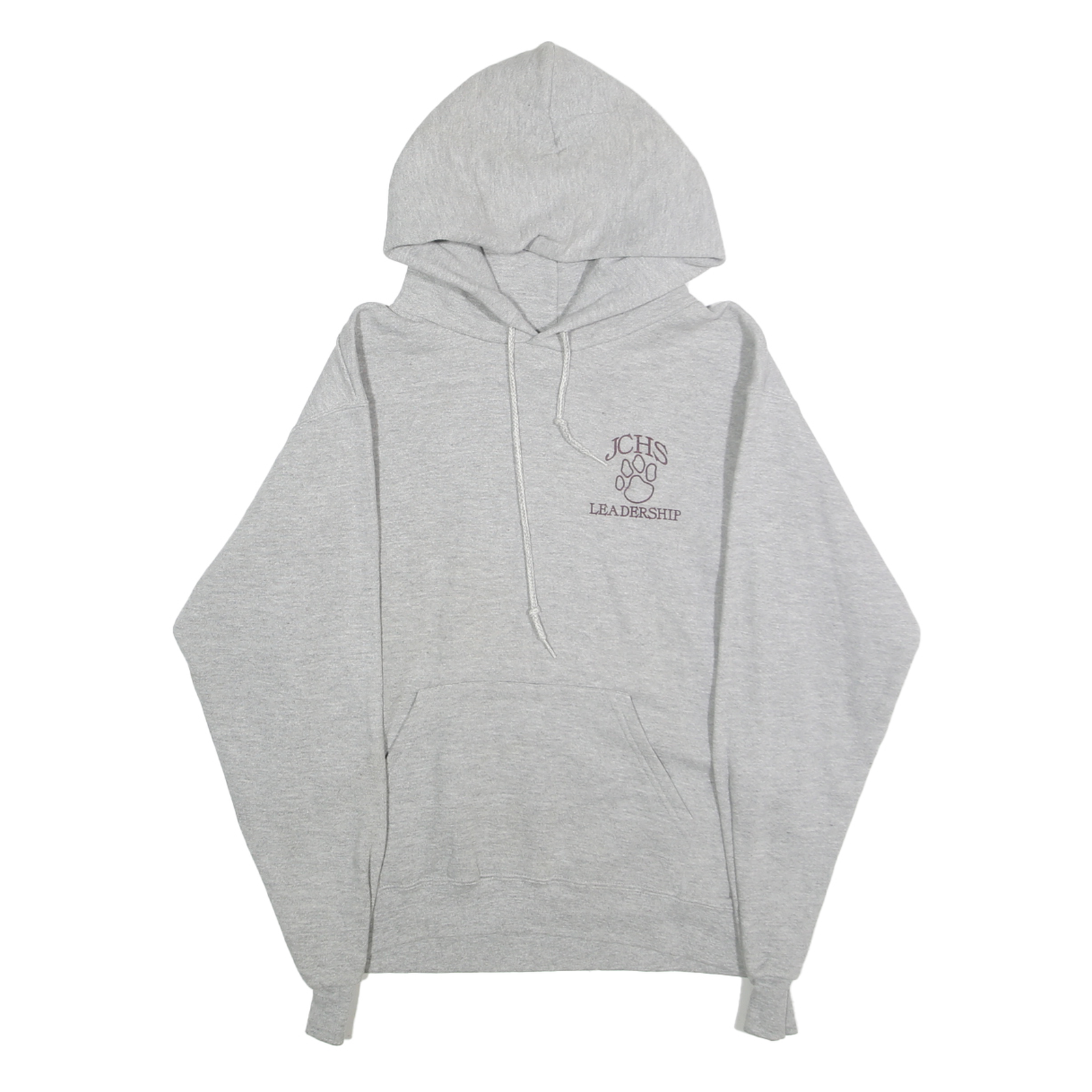 LEE Mens Grey Hoodie S JCHS Leadership Printed Sweatshirt Cotton Blend Refurbished - N/A refurbished available on Cerqular