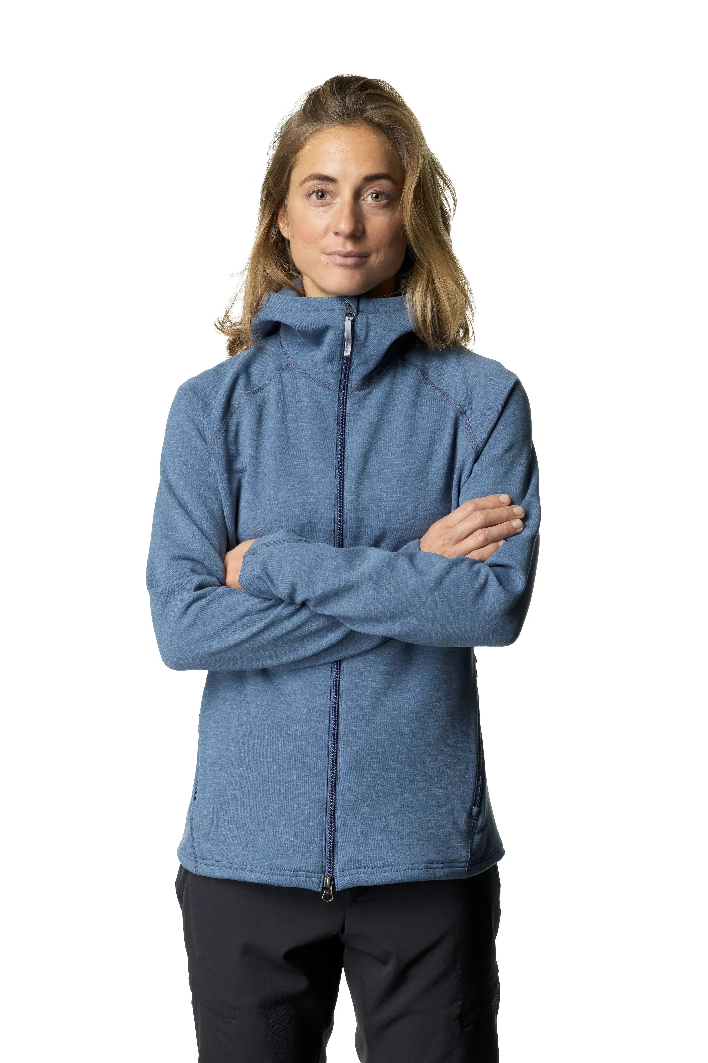 W's Outright Houdi | Color: True Blue | Size: S Refurbished - Houdini Sportswear refurbished available on Cerqular