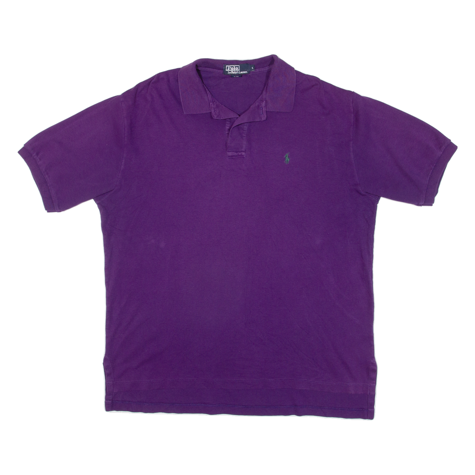 POLO RALPH LAUREN Mens Polo Shirt Purple L Refurbished - N/A refurbished available on Cerqular