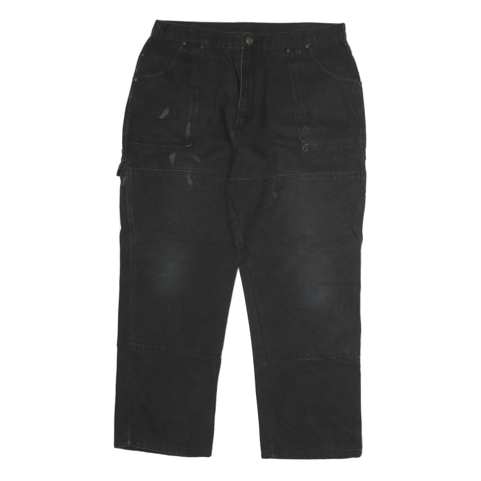 DICKIES Mens Black Regular Fit Straight Leg Denim W38 L32 Workwear Casual Refurbished - N/A refurbished available on Cerqular