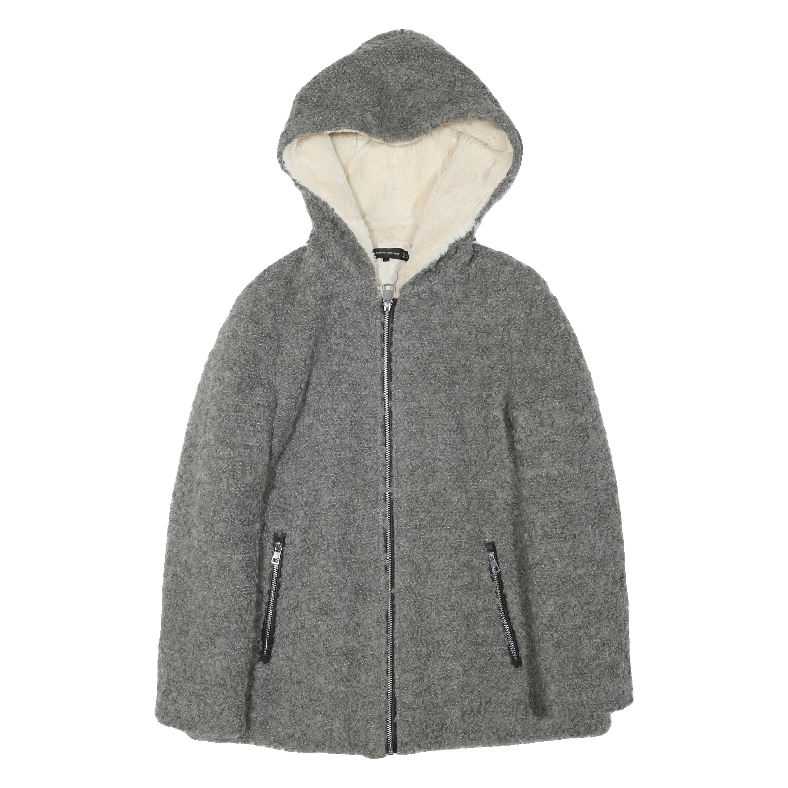 Buy ZARA Womens Grey Acrylic Blend Hooded Jacket XS Zip Cozy Warm Outerwear Refurbished - $37.69 ZARA Womens Grey Acrylic Blend Hooded Jacket XS Zip Cozy Warm Outerwear Refurbished - N/A refurbished available on Cerqular