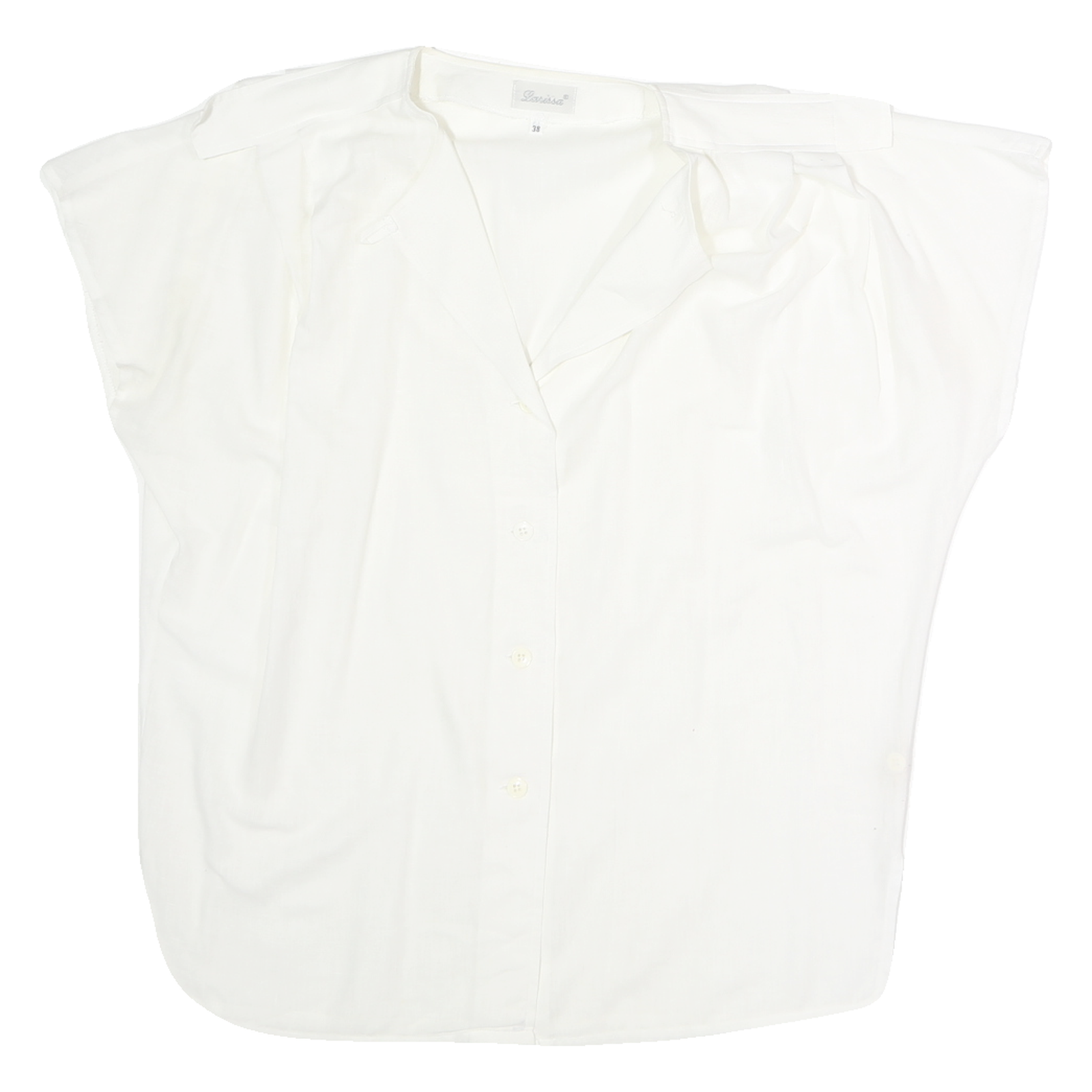 Buy LARISSA Womens White Basic Shirt Short Sleeve Collared M Cotton Casual Refurbished - $15.59 LARISSA Womens White Basic Shirt Short Sleeve Collared M Cotton Casual Refurbished - N/A refurbished available on Cerqular