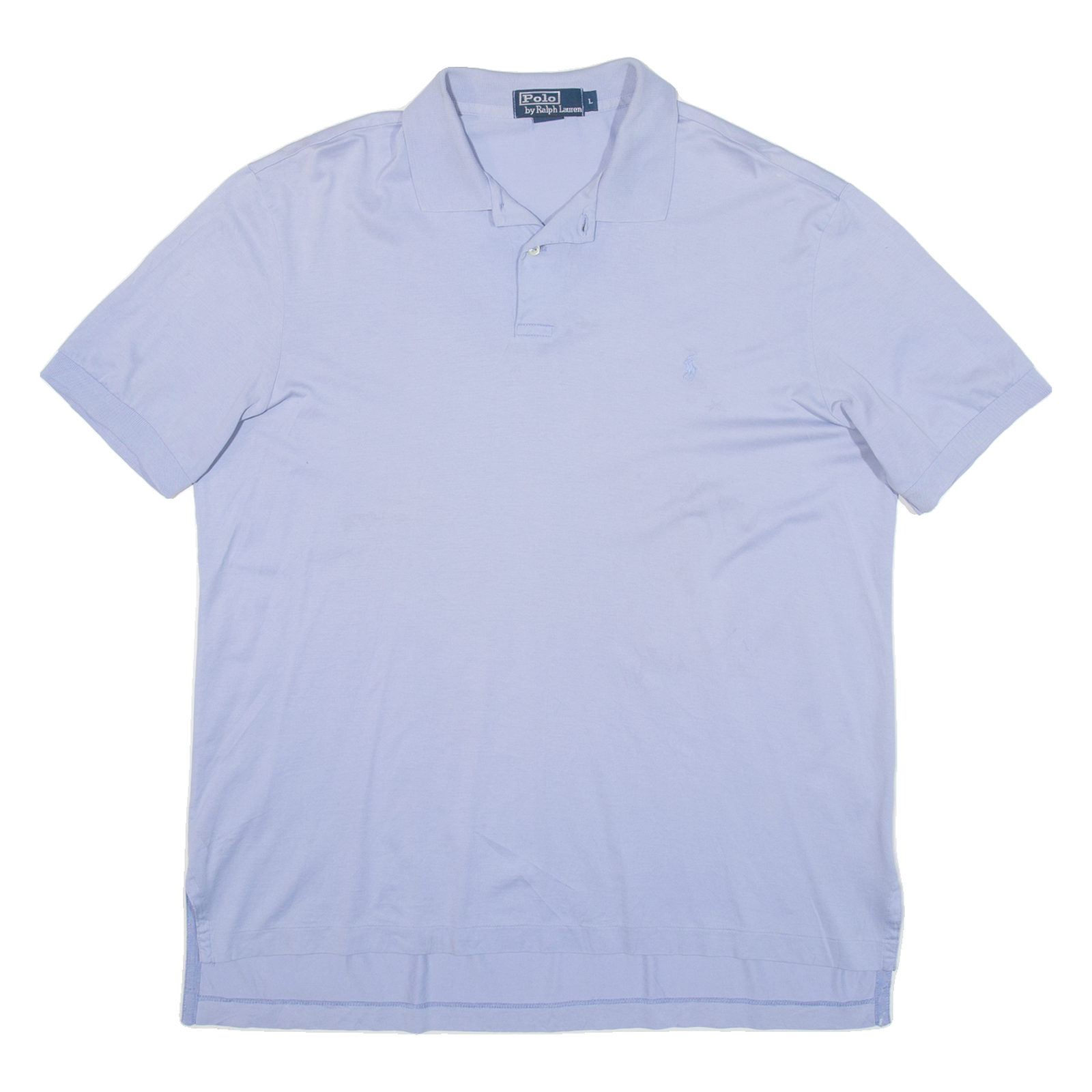 POLO RALPH LAUREN Mens Polo Shirt Purple L Refurbished - N/A refurbished available on Cerqular