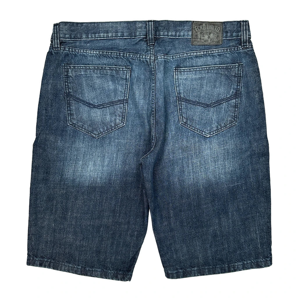 Buy Ecko Unltd Denim Shorts - 40W 12L Blue Cotton Refurbished - $57.61 Ecko Unltd Denim Shorts - 40W 12L Blue Cotton Refurbished - Thrifted (note: this is a term often used to describe second- refurbished available on Cerqular