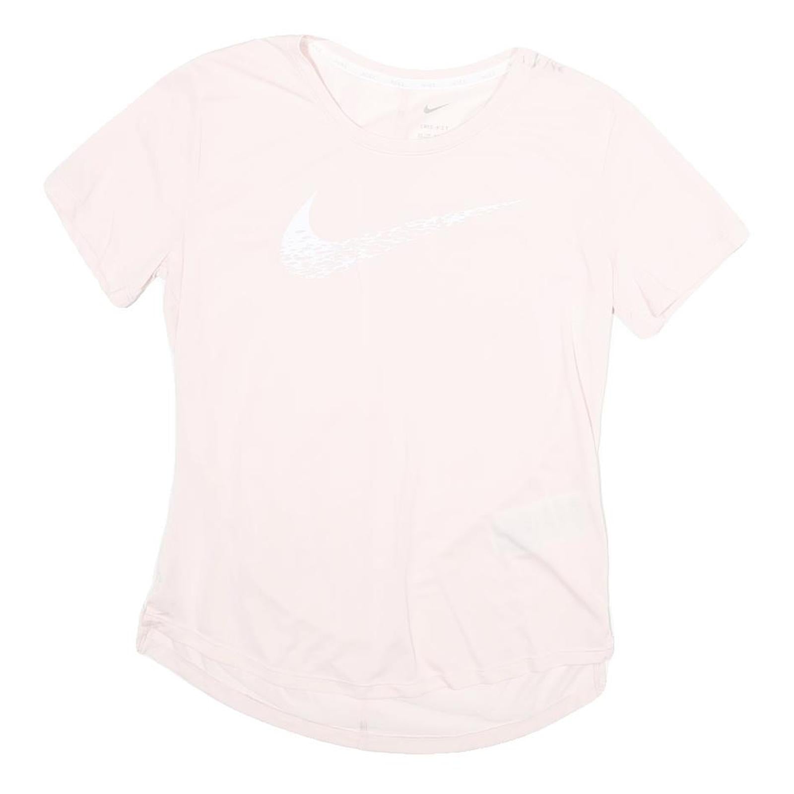 NIKE Womens Pink XS Athletic T-Shirt Short Sleeve Crew Neck Performance Refurbished - N/A refurbished available on Cerqular