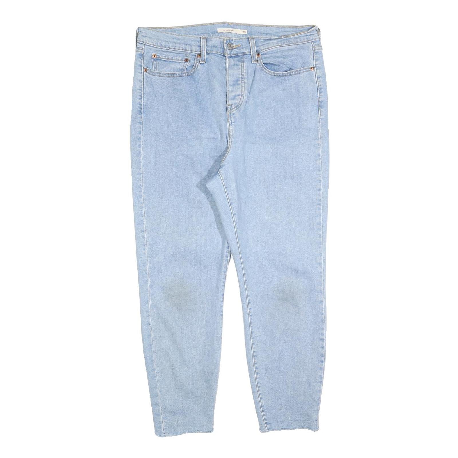 LEVI'S Womens Jeans Light Blue Slim Skinny Denim W34 L27 Classic Button Refurbished - N/A refurbished available on Cerqular